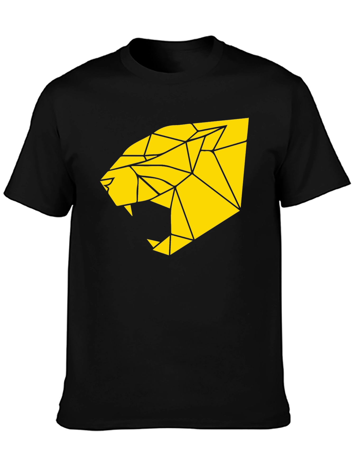 Geometric Panther Graphic Tee - Bold Statement Shirt