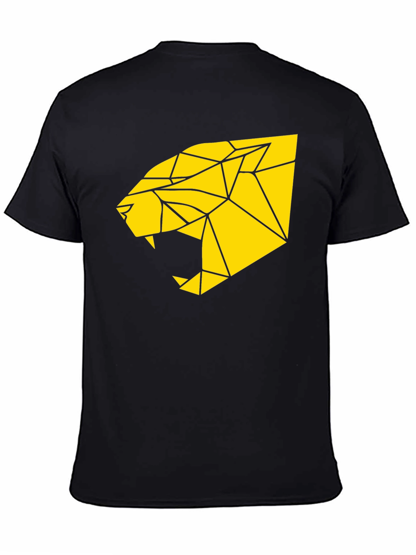 Geometric Panther Graphic Tee - Bold Statement Shirt