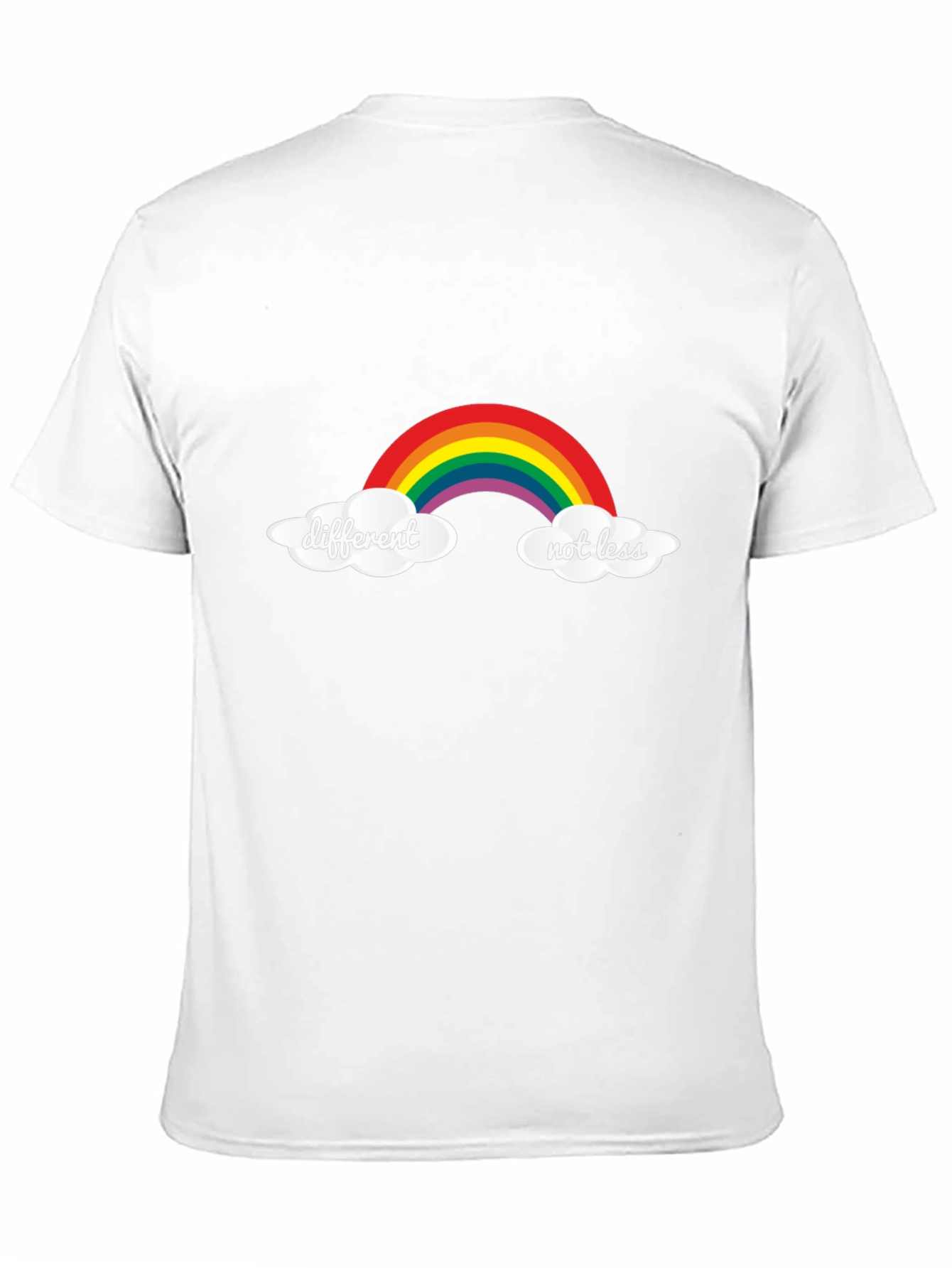 Different Not Less Rainbow T-Shirt - Black