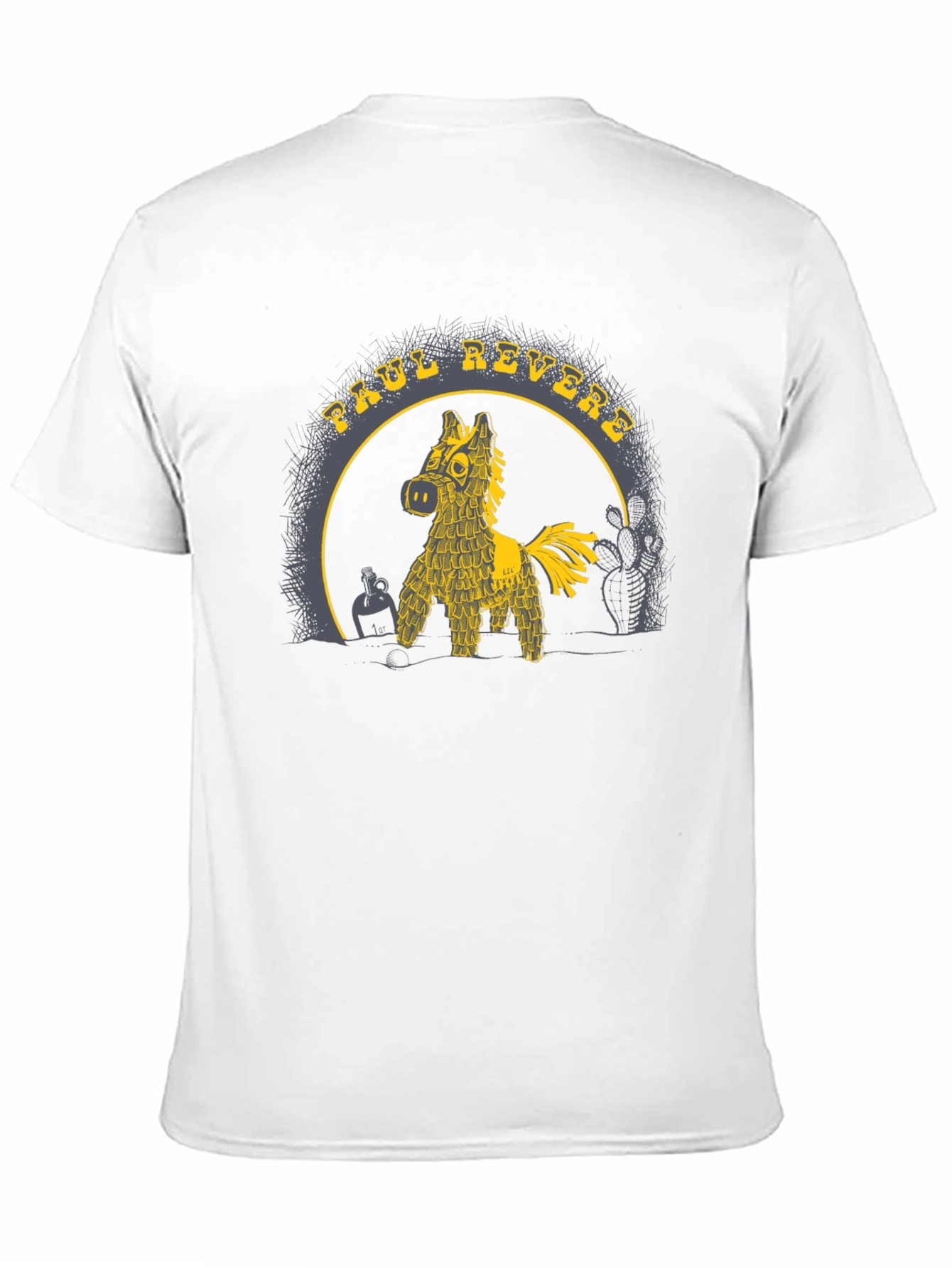Paul Revere Piñata T-Shirt - Black Graphic Tee