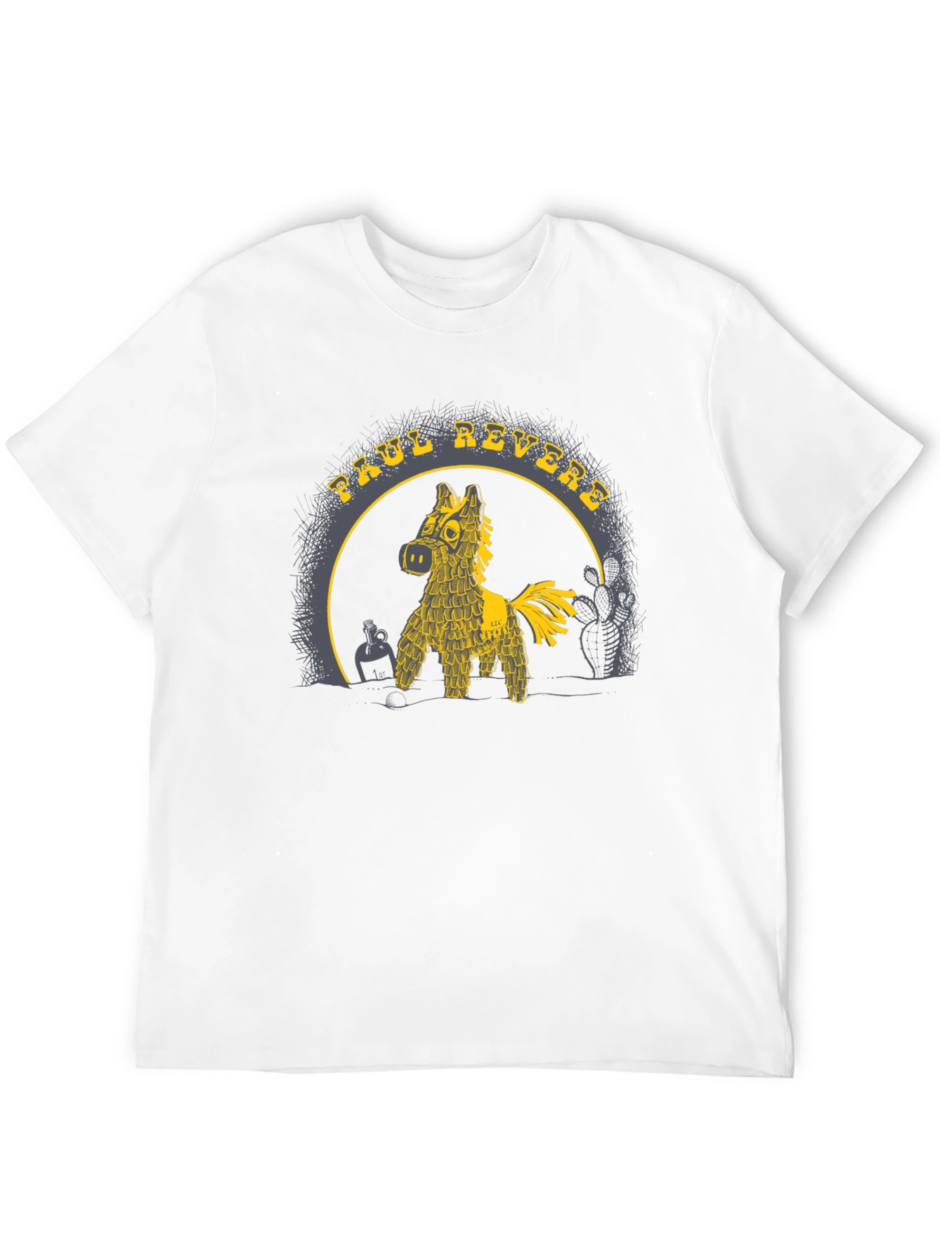 Paul Revere Piñata T-Shirt - Black Graphic Tee