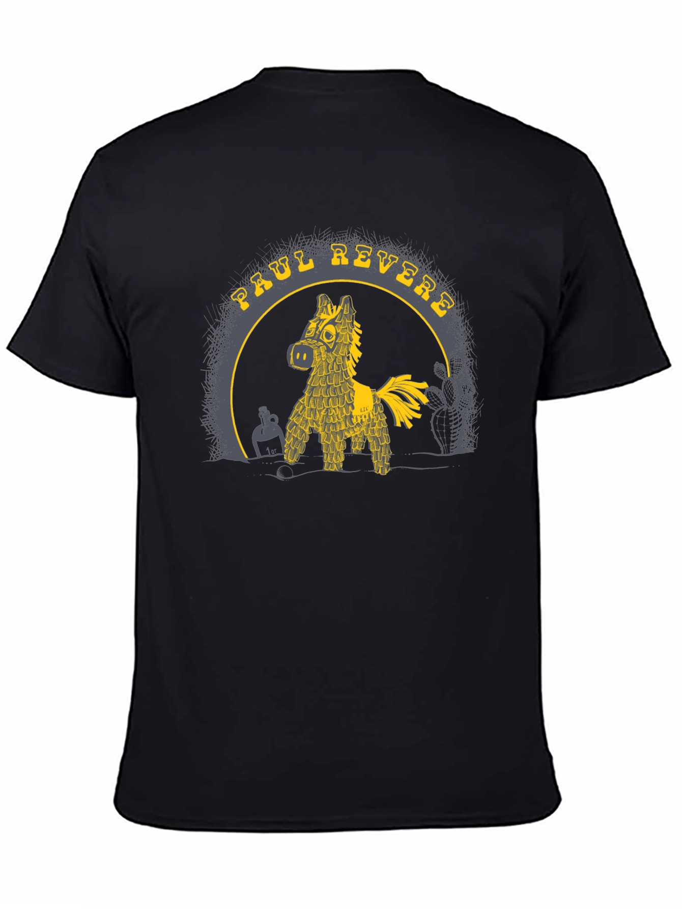 Paul Revere Piñata T-Shirt - Black Graphic Tee