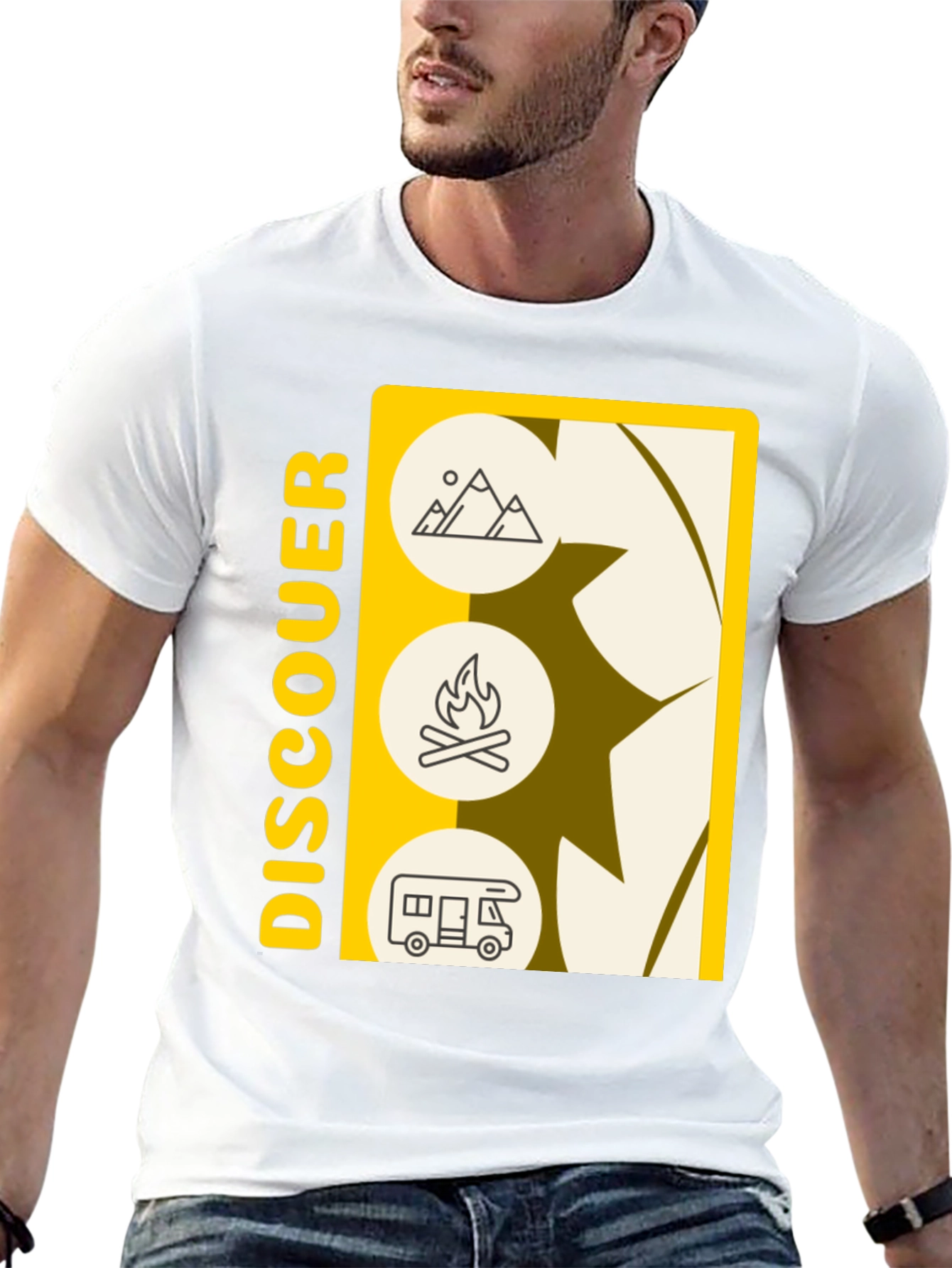 Discover Camping Graphic Tee - Black