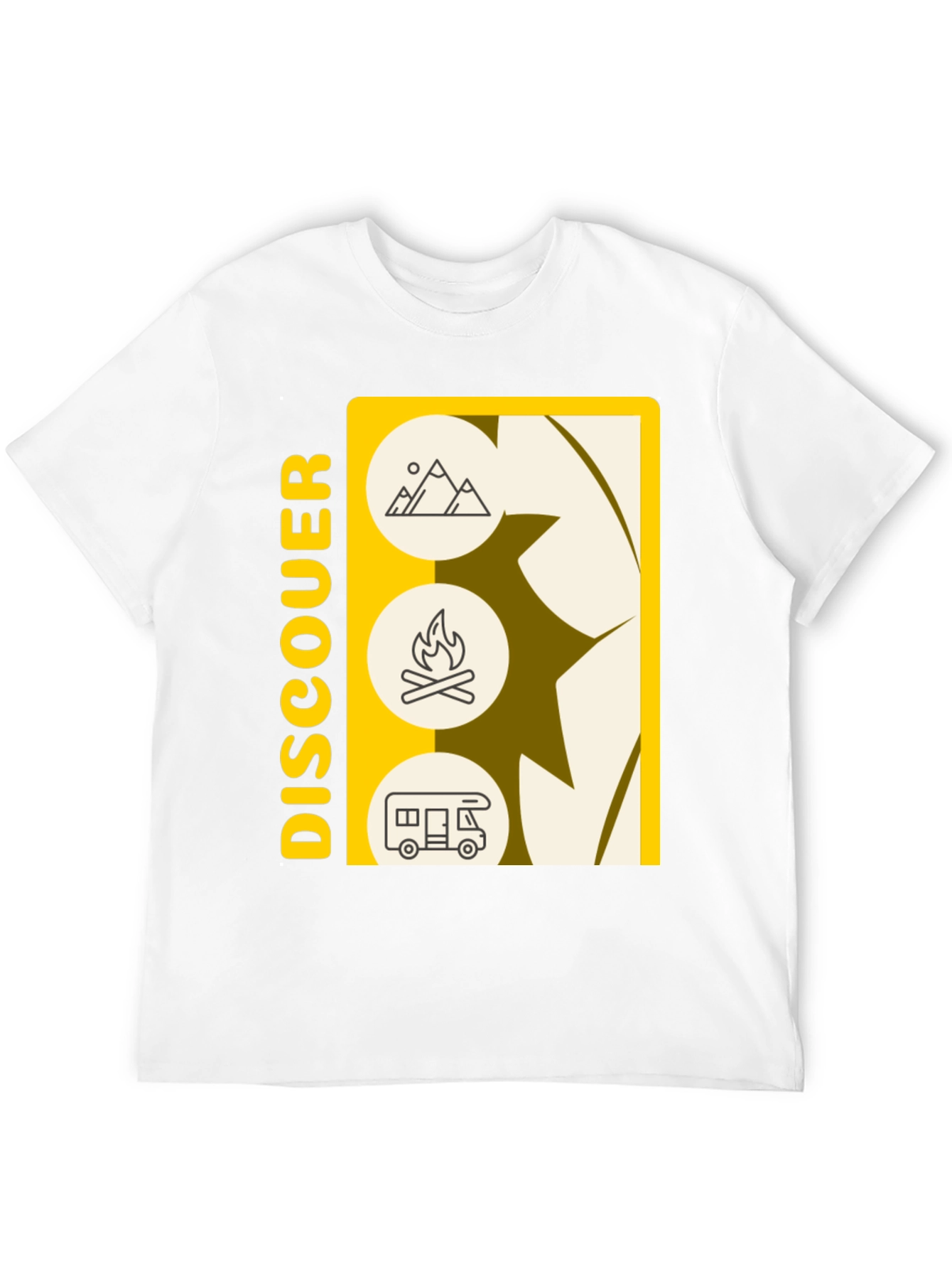 Discover Camping Graphic Tee - Black