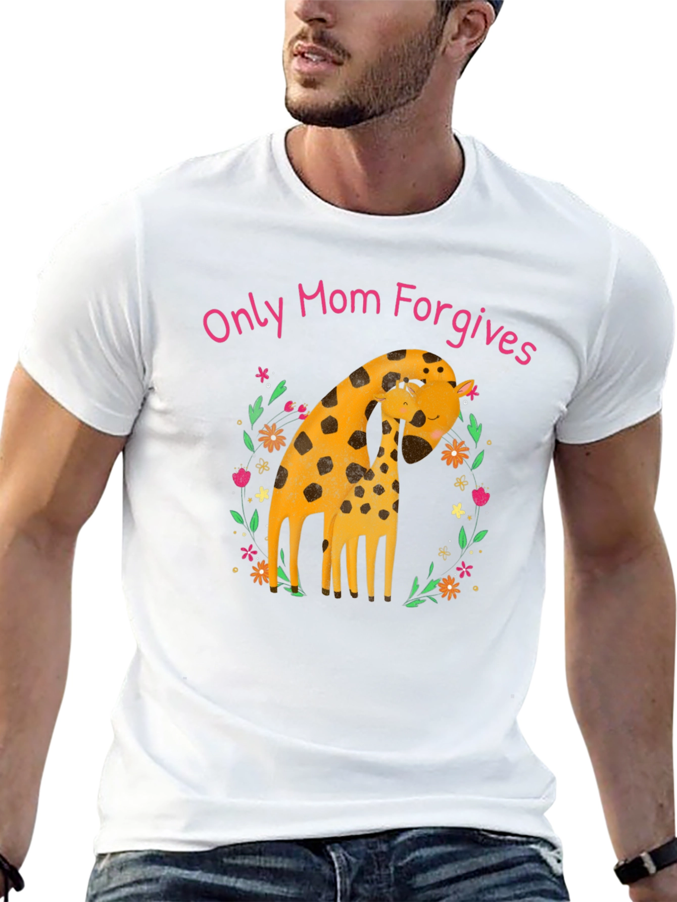 Only Mom Forgives Giraffe T-Shirt