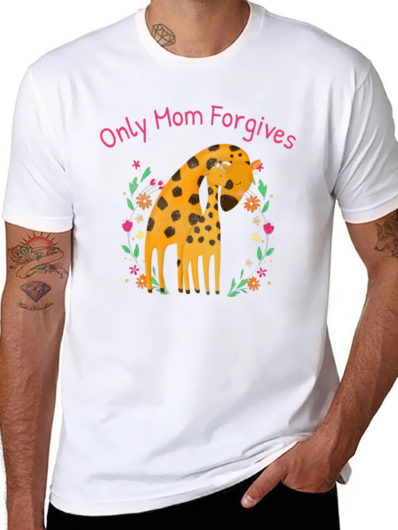 Only Mom Forgives Giraffe T-Shirt