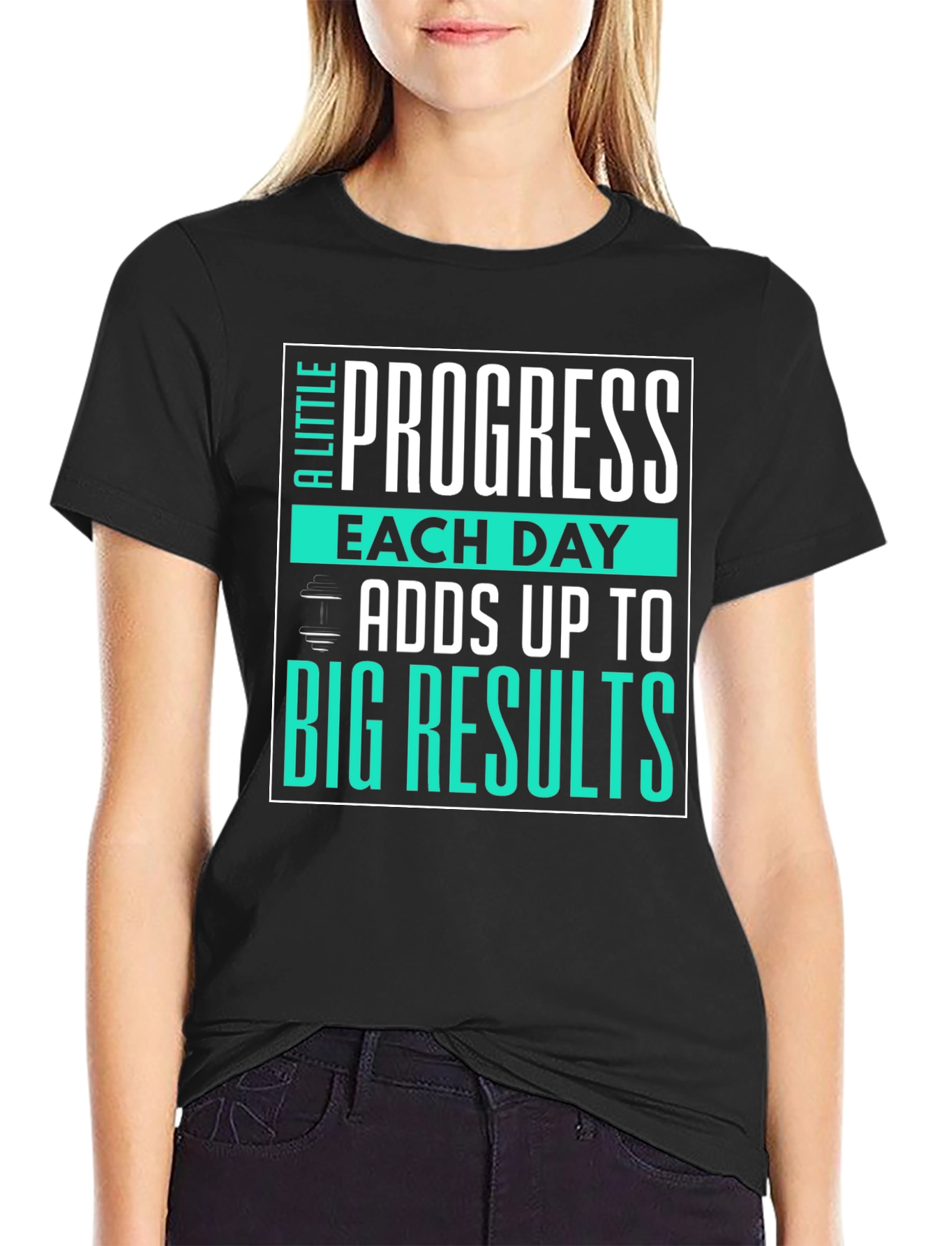 Progress Motivational Workout Graphic T-Shirt
