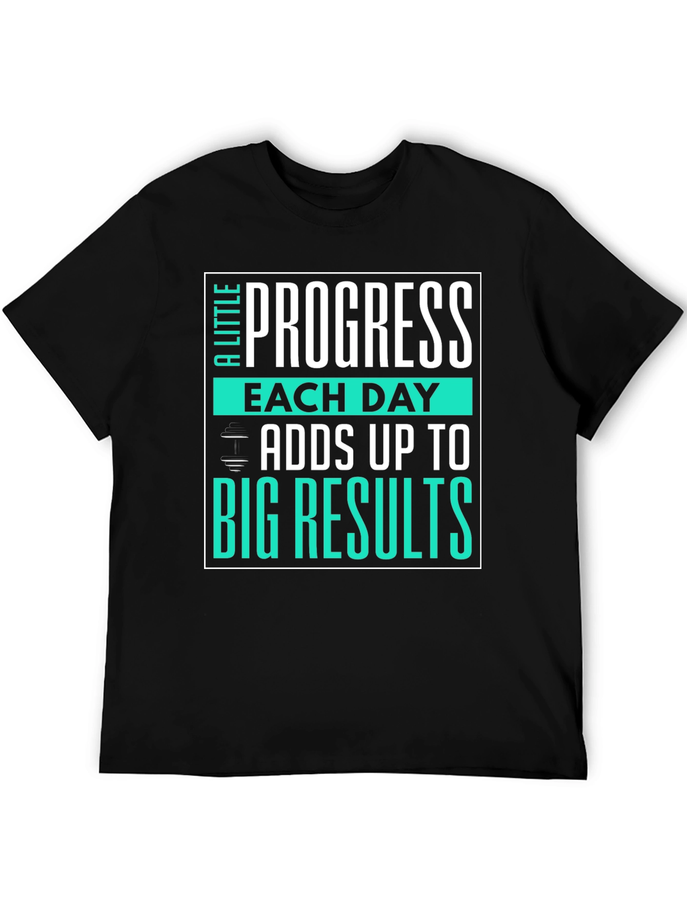 Progress Motivational Workout Graphic T-Shirt