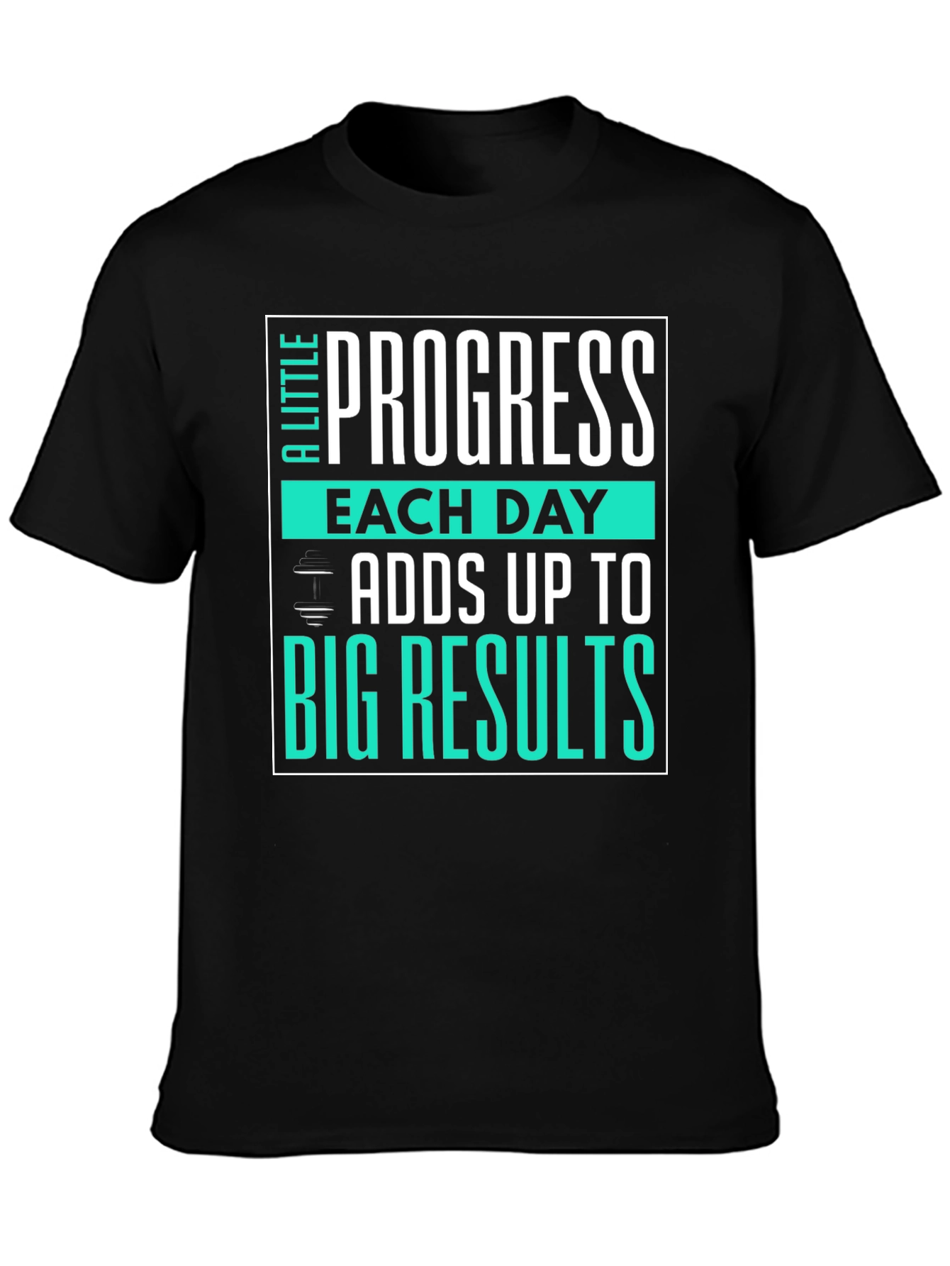 Progress Motivational Workout Graphic T-Shirt
