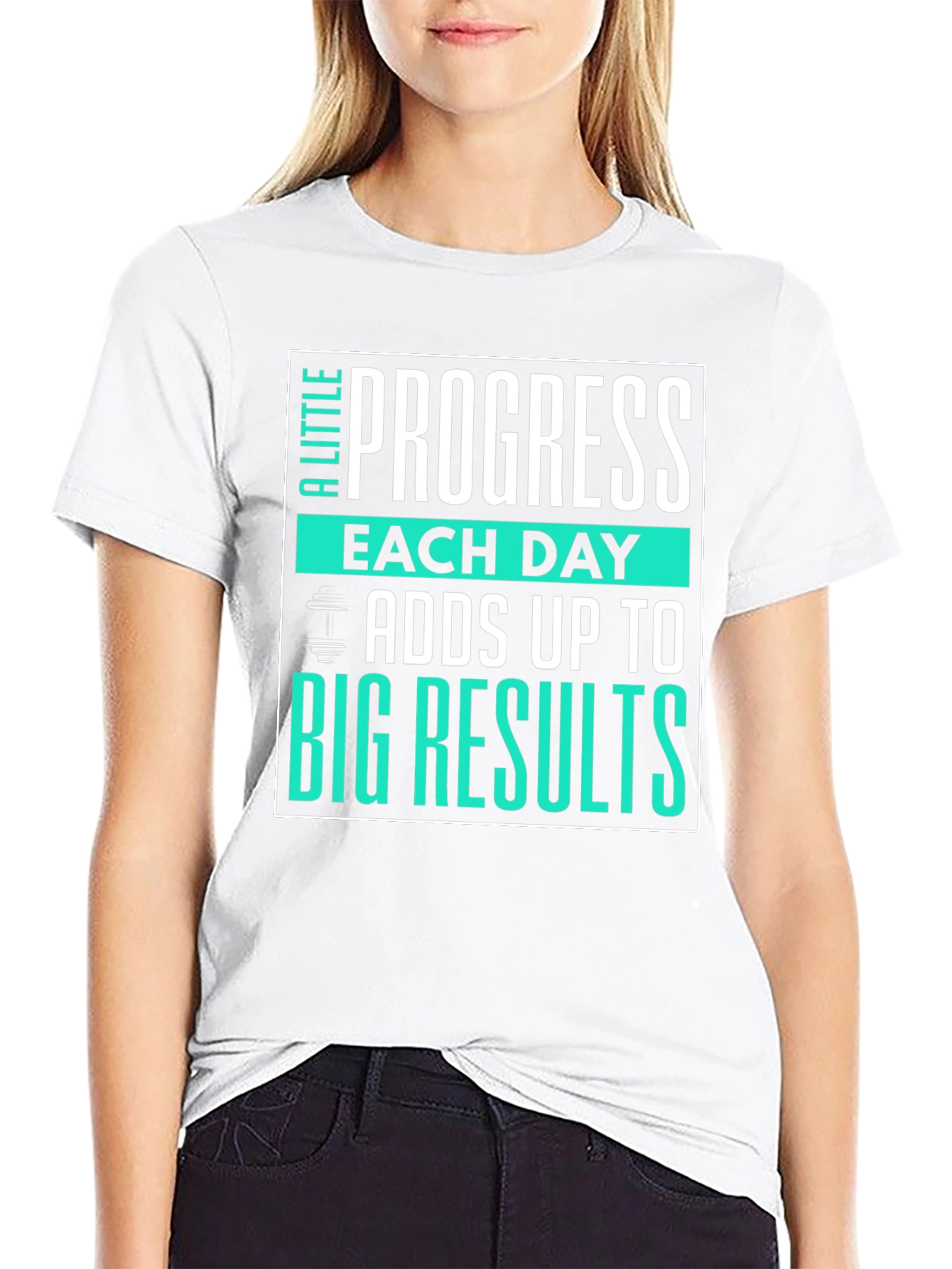 Progress Motivational Workout Graphic T-Shirt