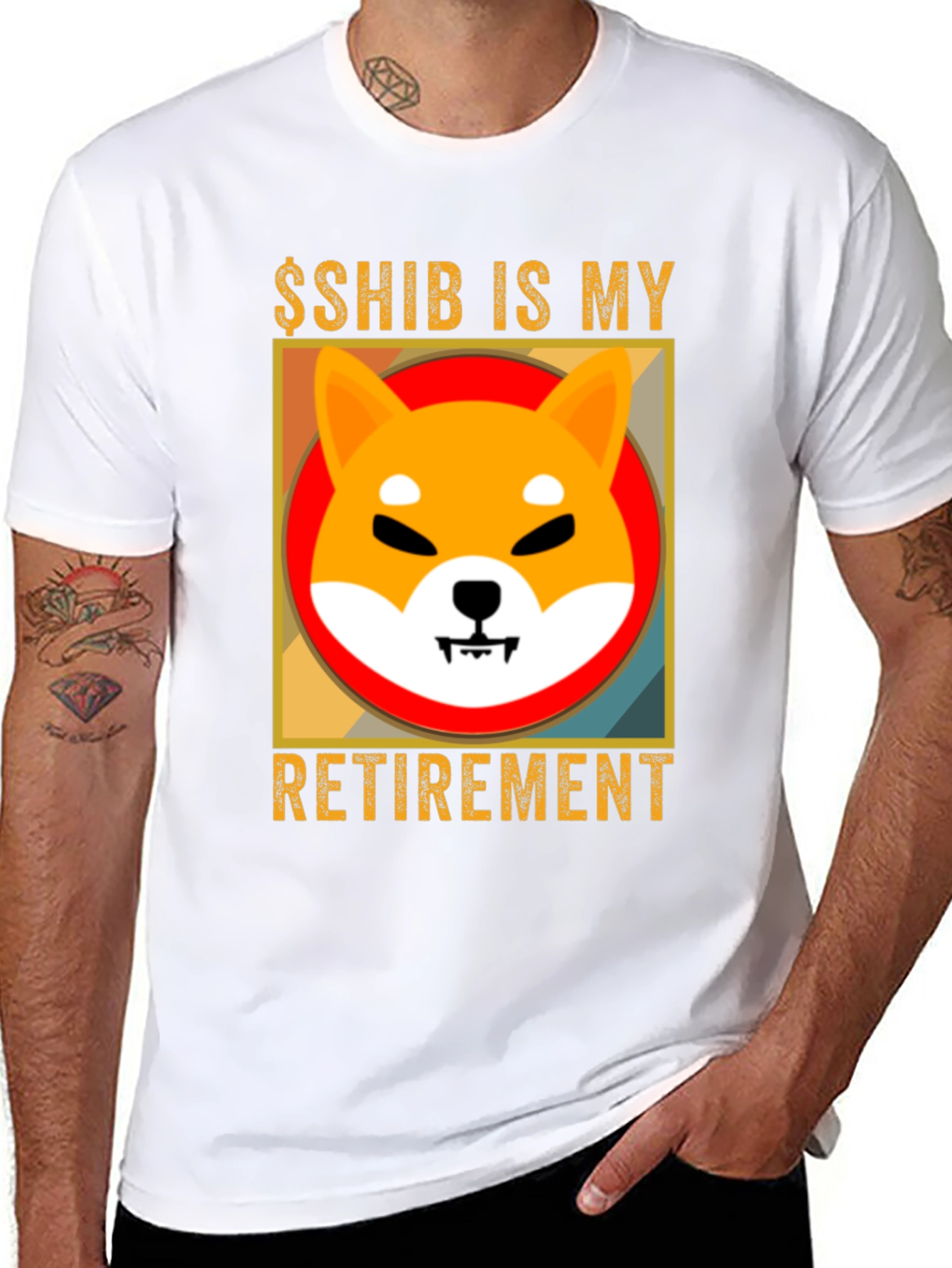 Shiba Inu Crypto Retirement T-Shirt