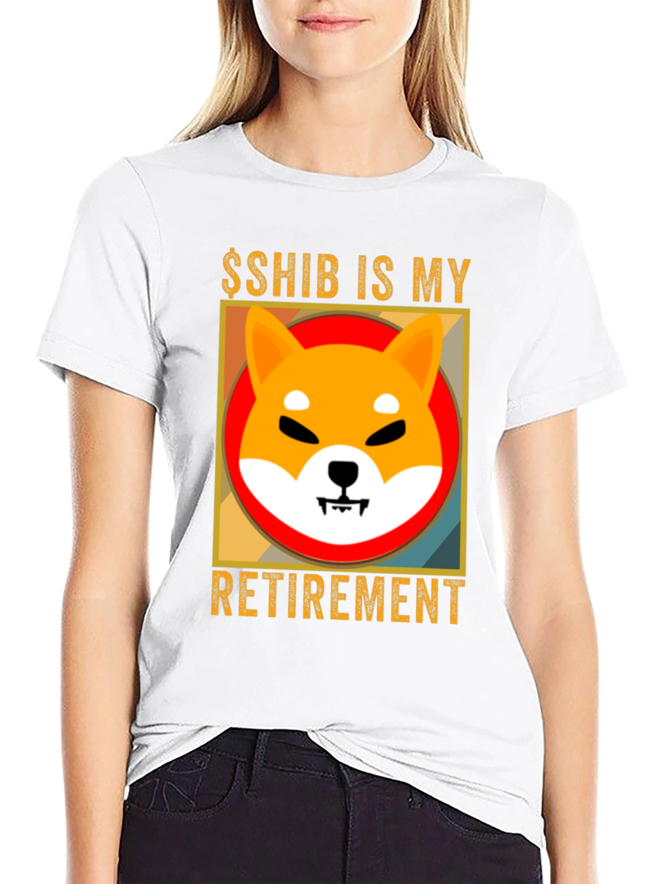 Shiba Inu Crypto Retirement T-Shirt