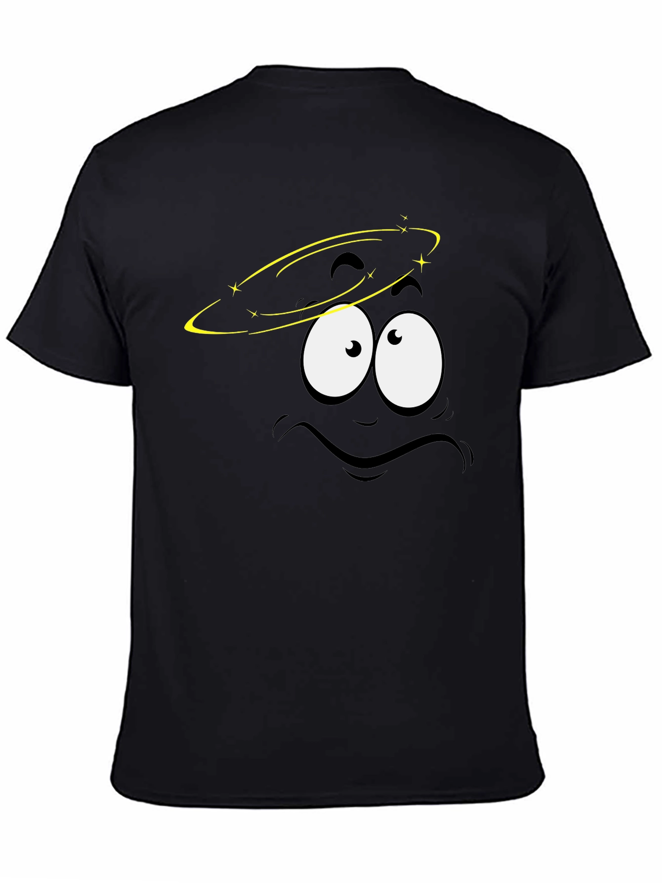 Dizzy Face Graphic Black T-Shirt