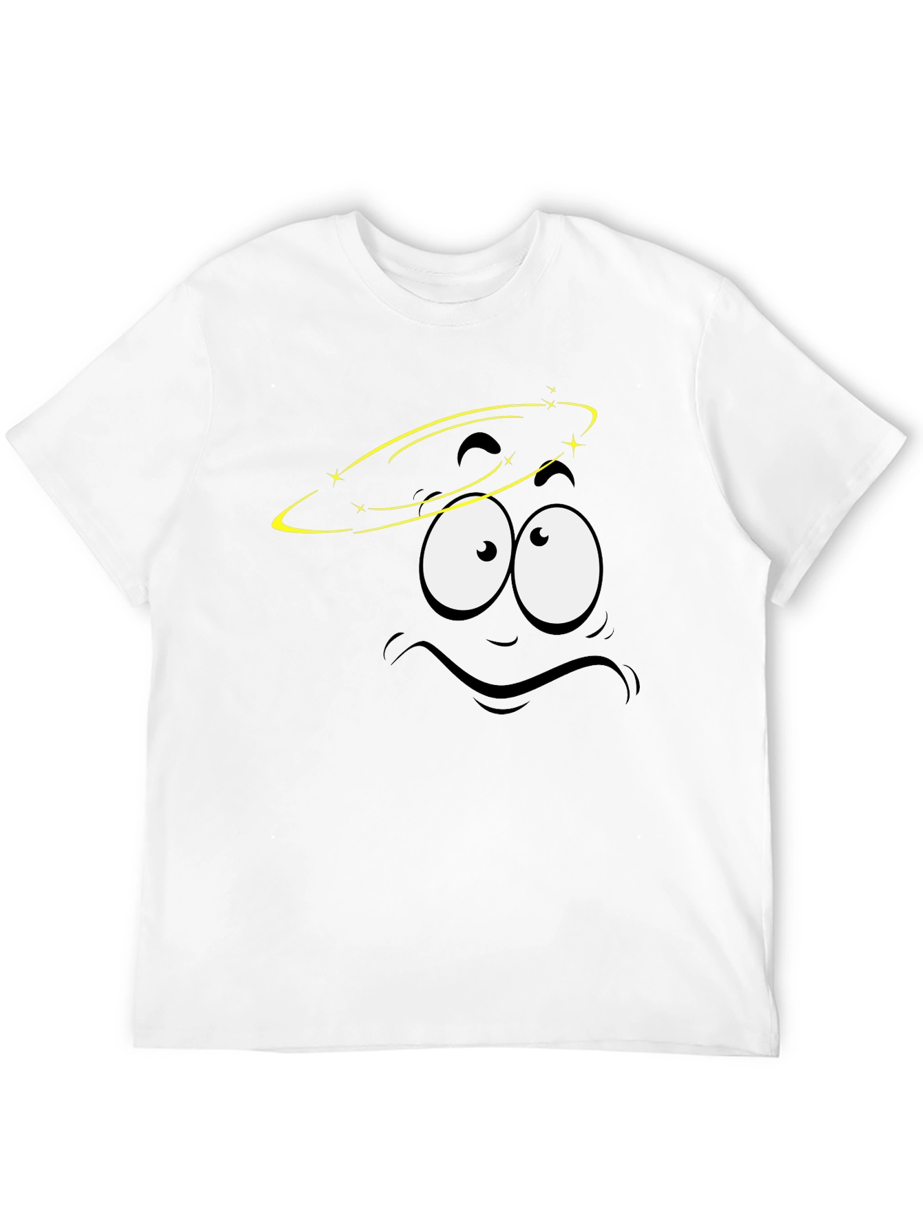 Dizzy Face Graphic Black T-Shirt