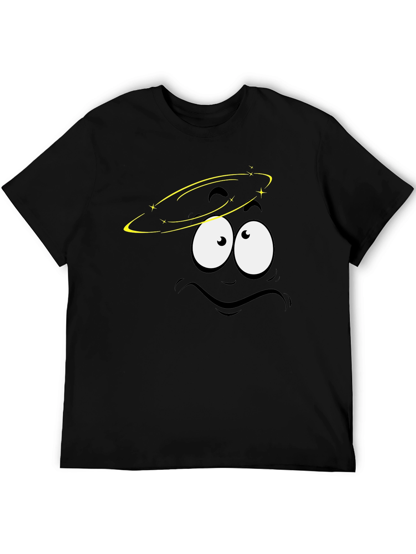 Dizzy Face Graphic Black T-Shirt