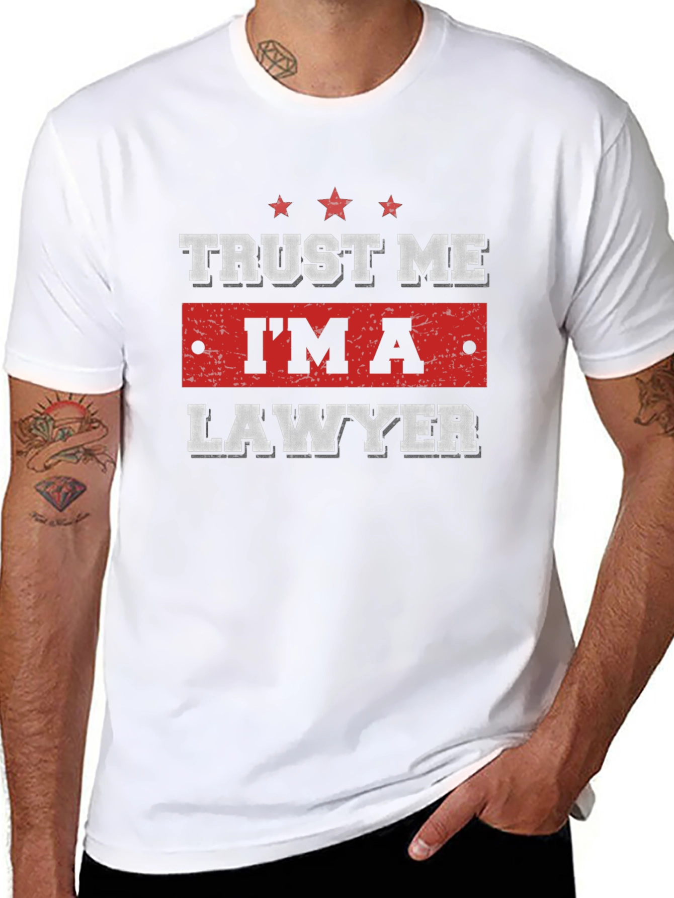 Trust Me Im A Lawyer Black T-Shirt