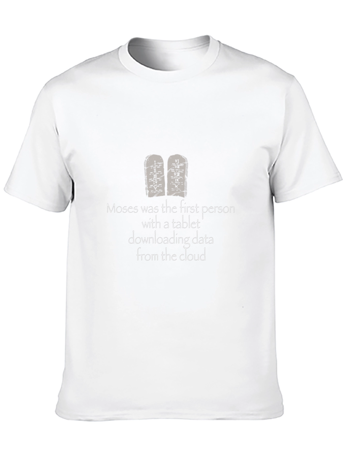 Moses Tablet Cloud Funny T-Shirt