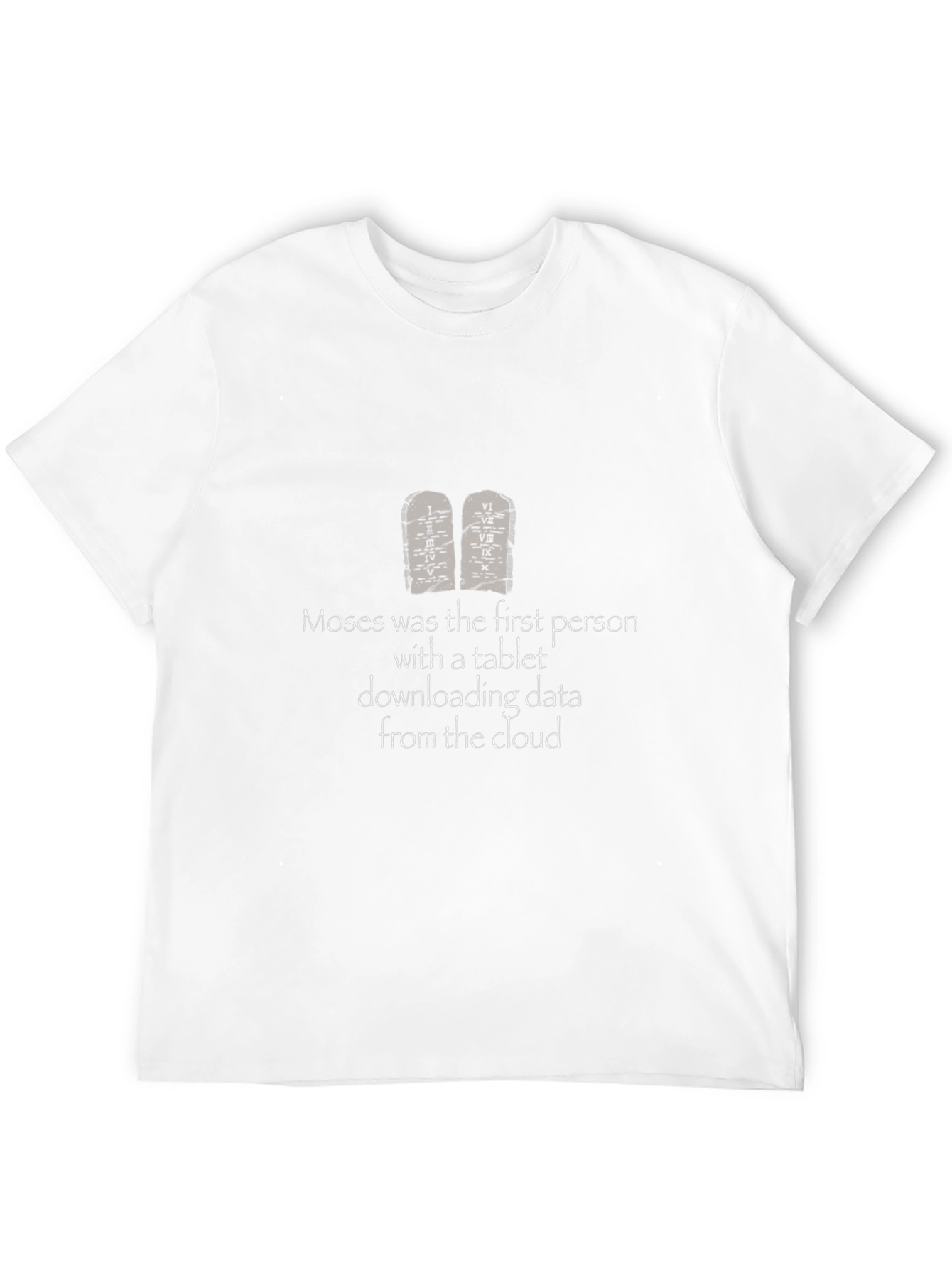 Moses Tablet Cloud Funny T-Shirt