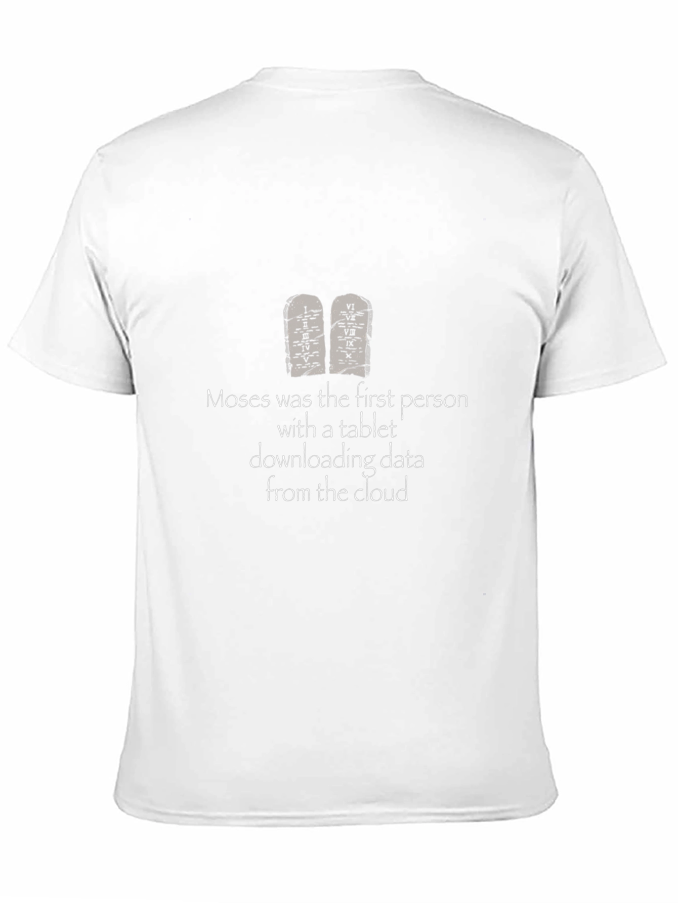 Moses Tablet Cloud Funny T-Shirt