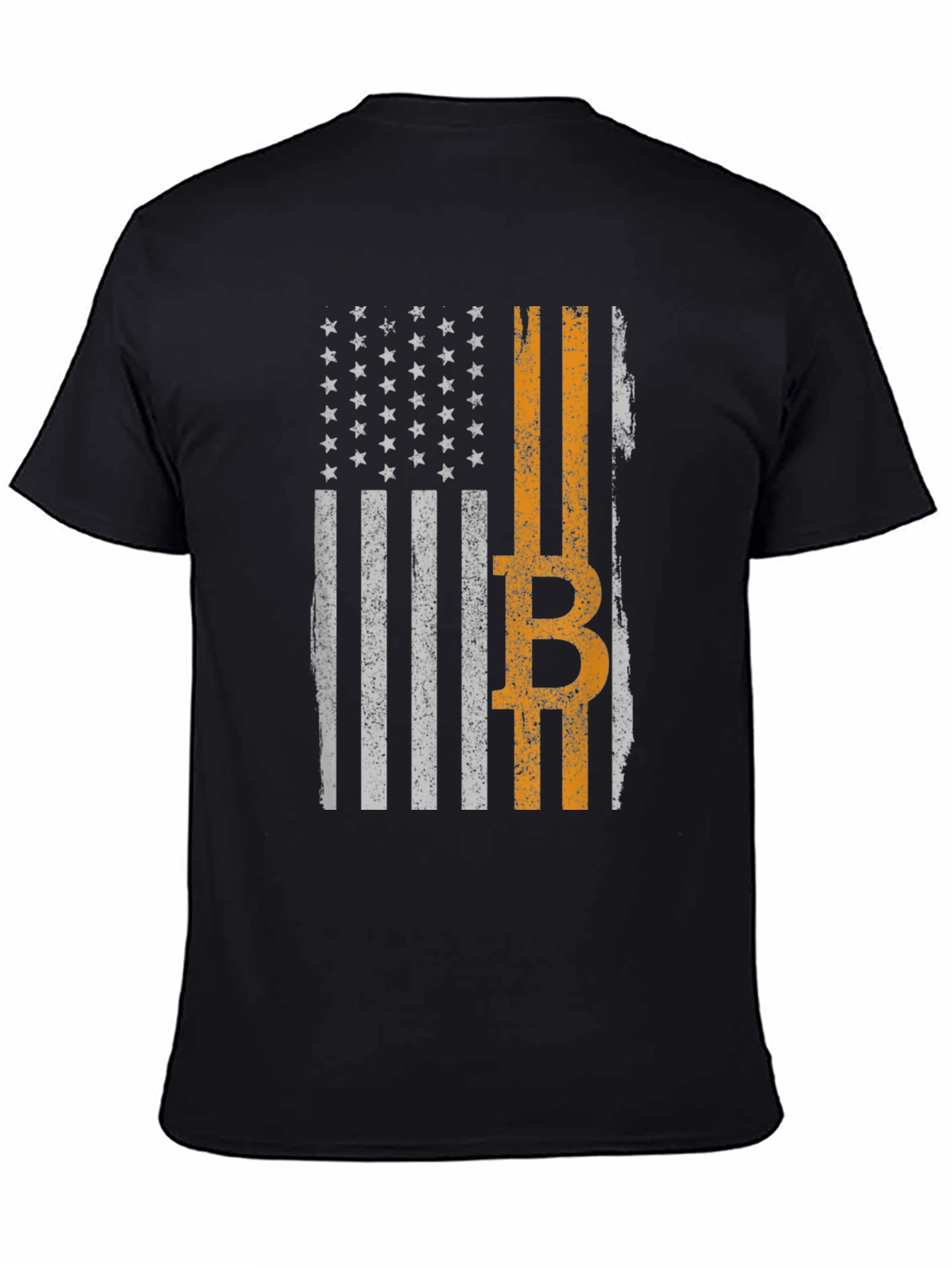 Bitcoin American Flag Graphic Tee
