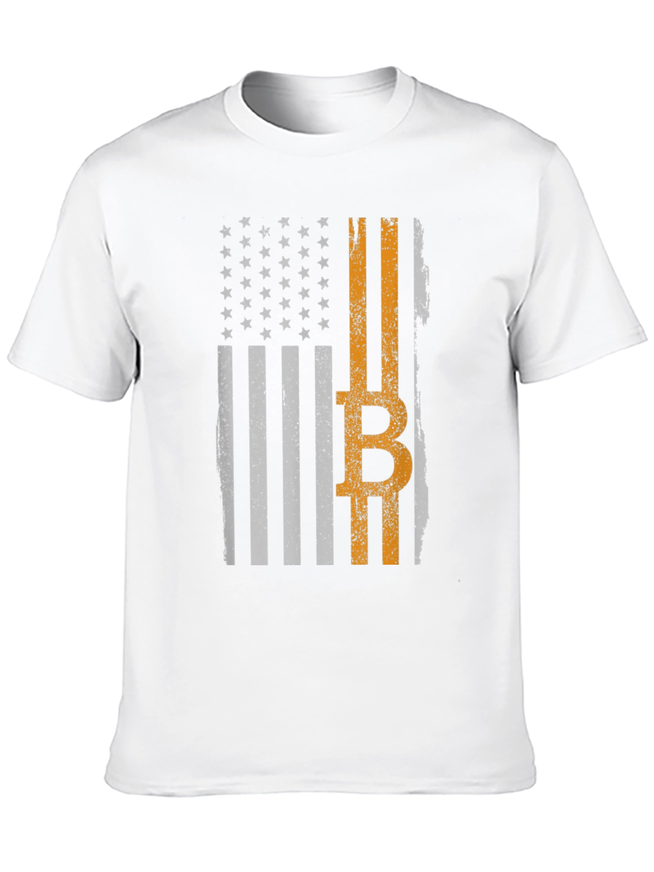 Bitcoin American Flag Graphic Tee