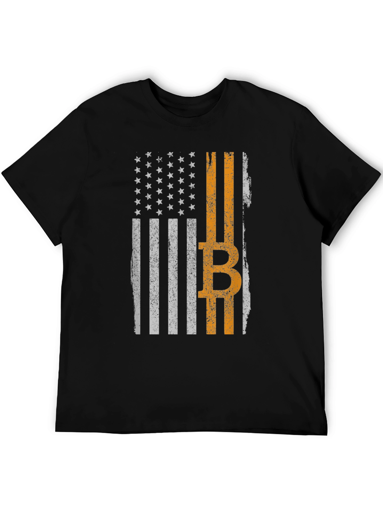Bitcoin American Flag Graphic Tee