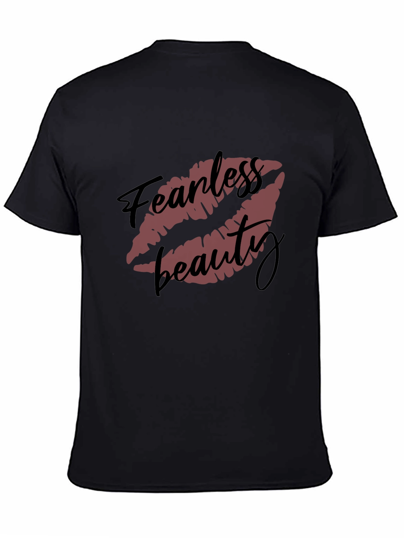 Fearless Beauty Graphic Tee - Stylish Black T-Shirt