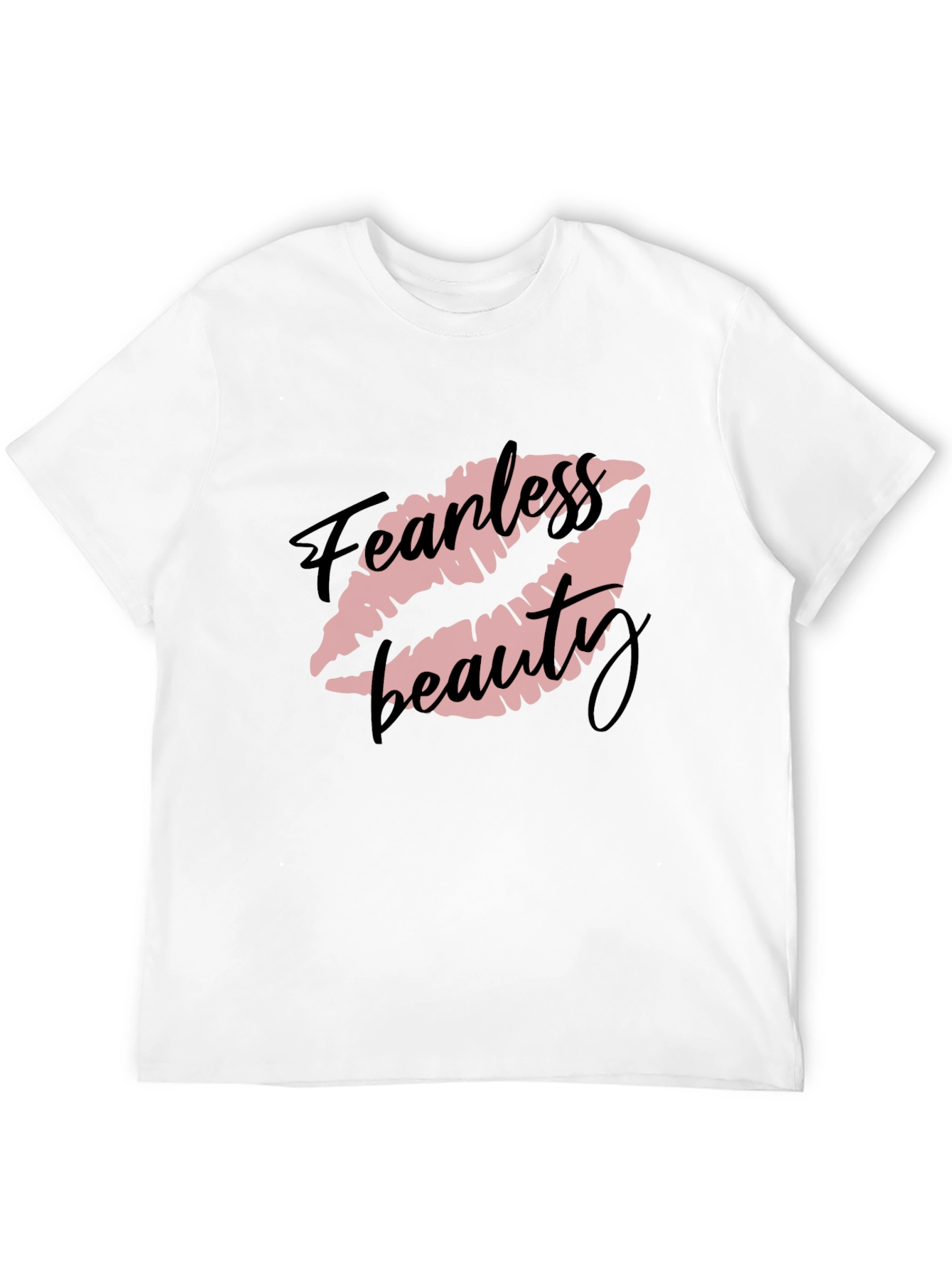 Fearless Beauty Graphic Tee - Stylish Black T-Shirt