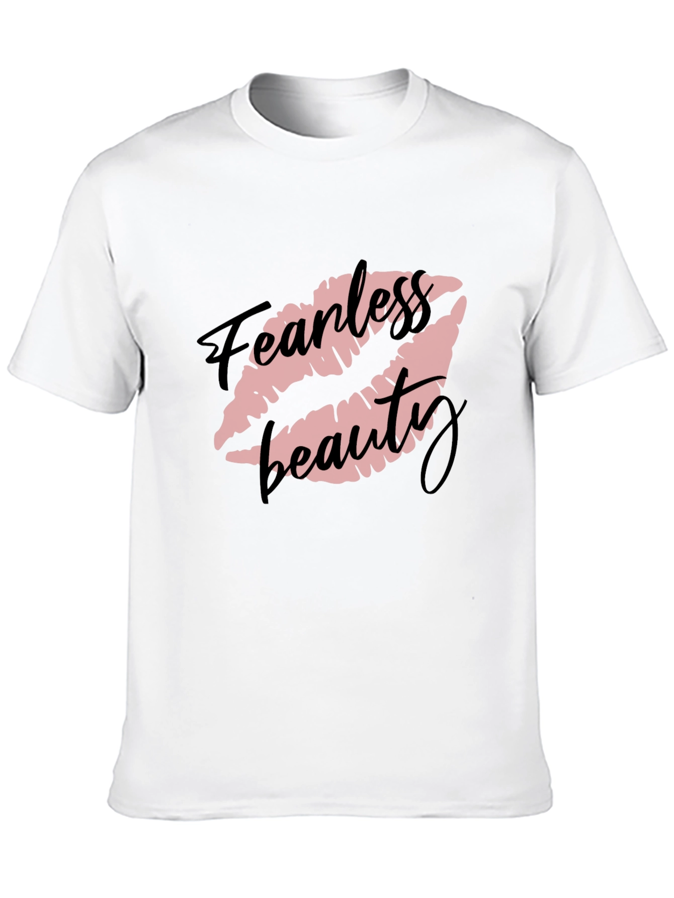 Fearless Beauty Graphic Tee - Stylish Black T-Shirt