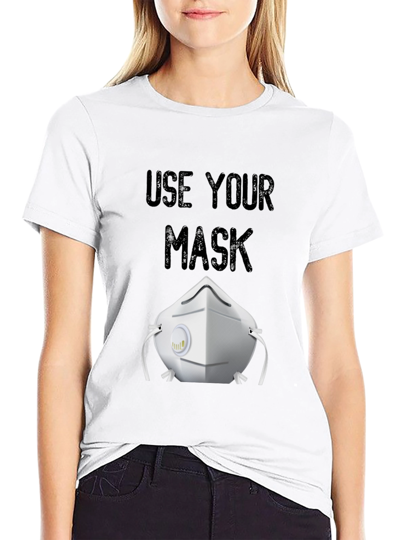 Use Your Mask T-Shirt Black Protective