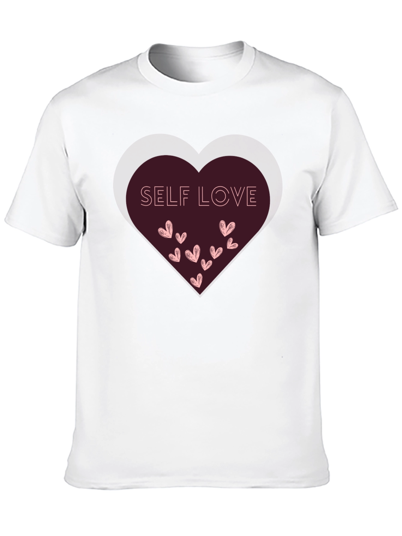 Self Love Heart Graphic Tee - Black