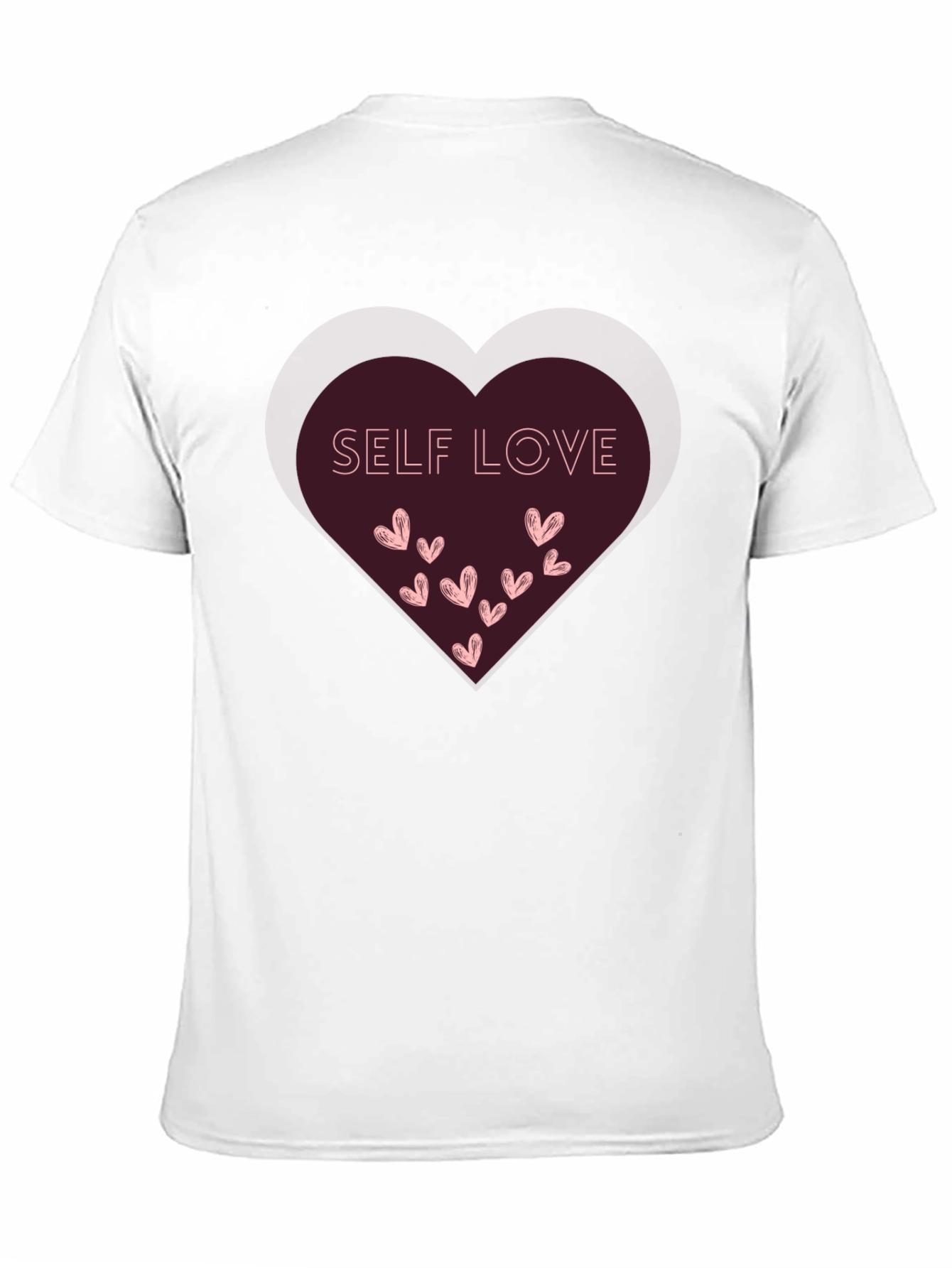 Self Love Heart Graphic Tee - Black