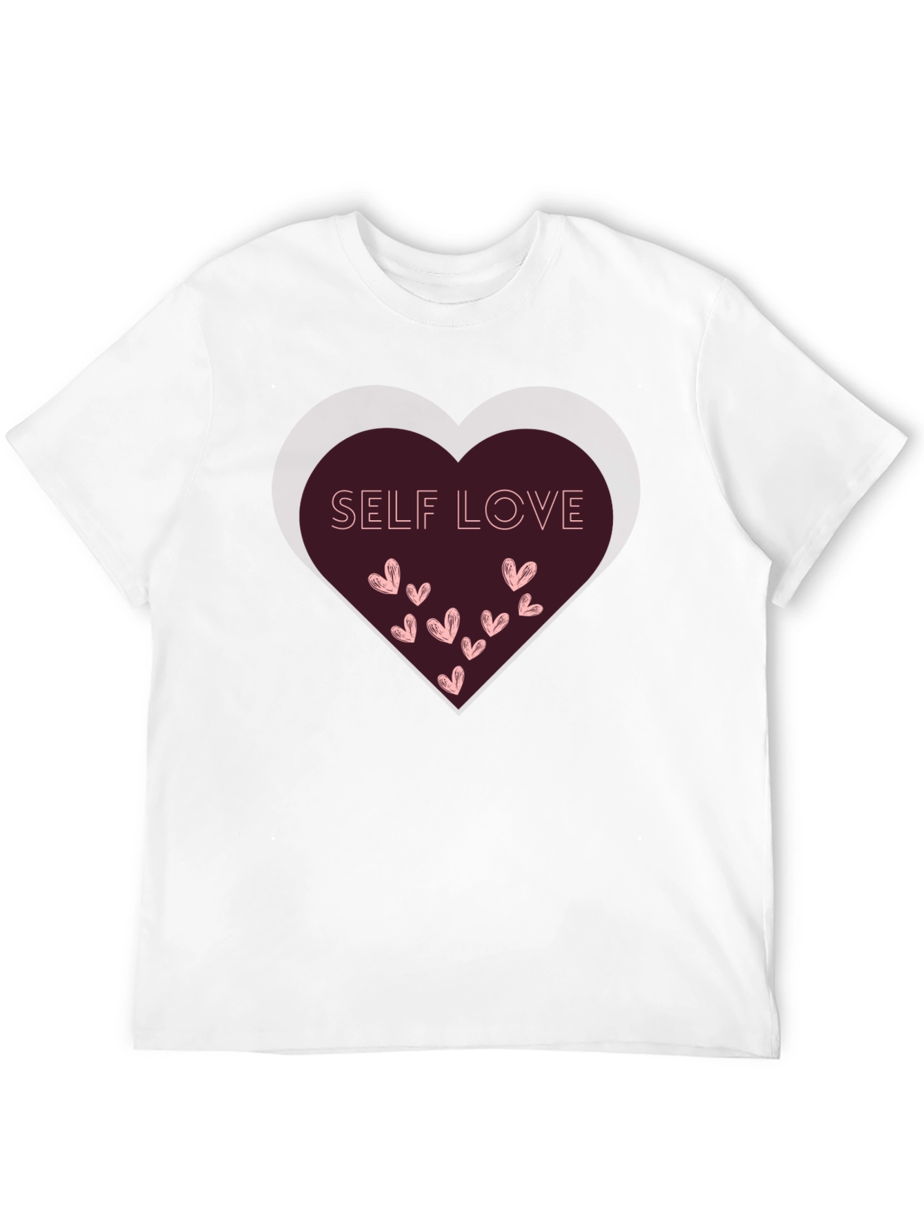 Self Love Heart Graphic Tee - Black