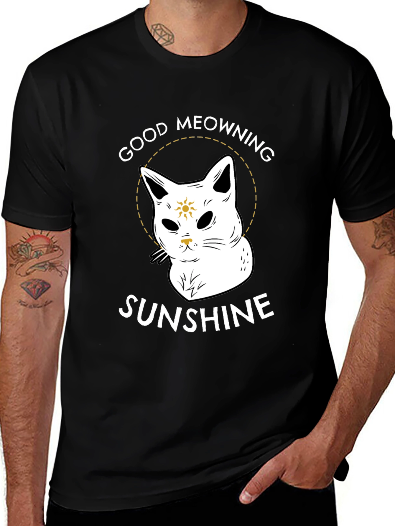 Good Meowning Sunshine Graphic T-Shirt