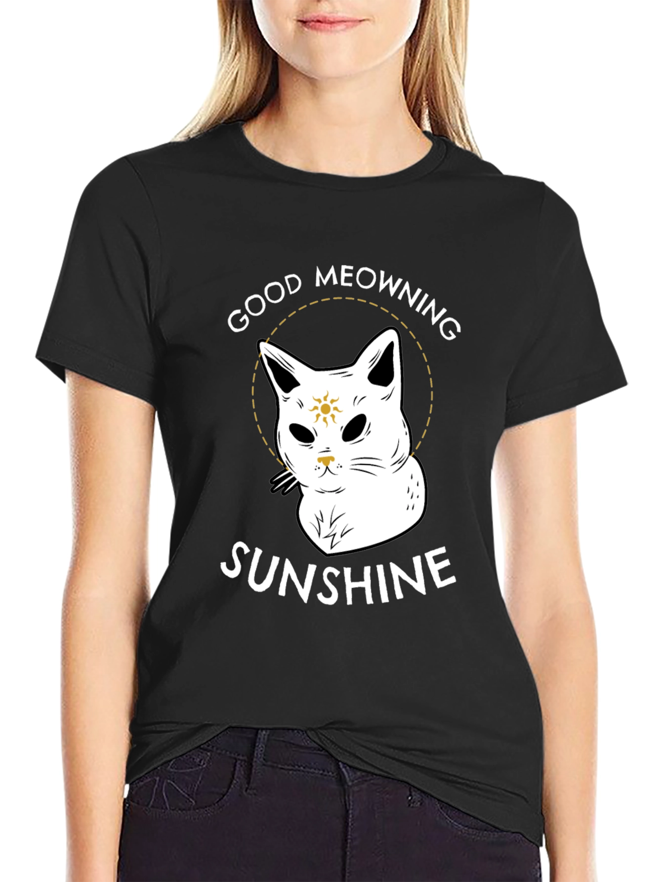 Good Meowning Sunshine Graphic T-Shirt