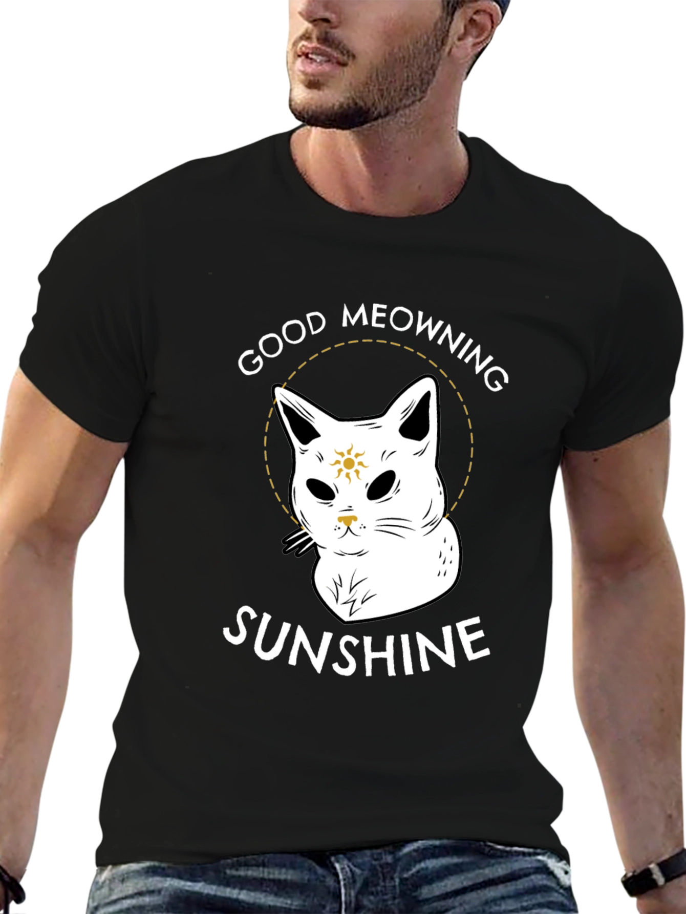 Good Meowning Sunshine Graphic T-Shirt