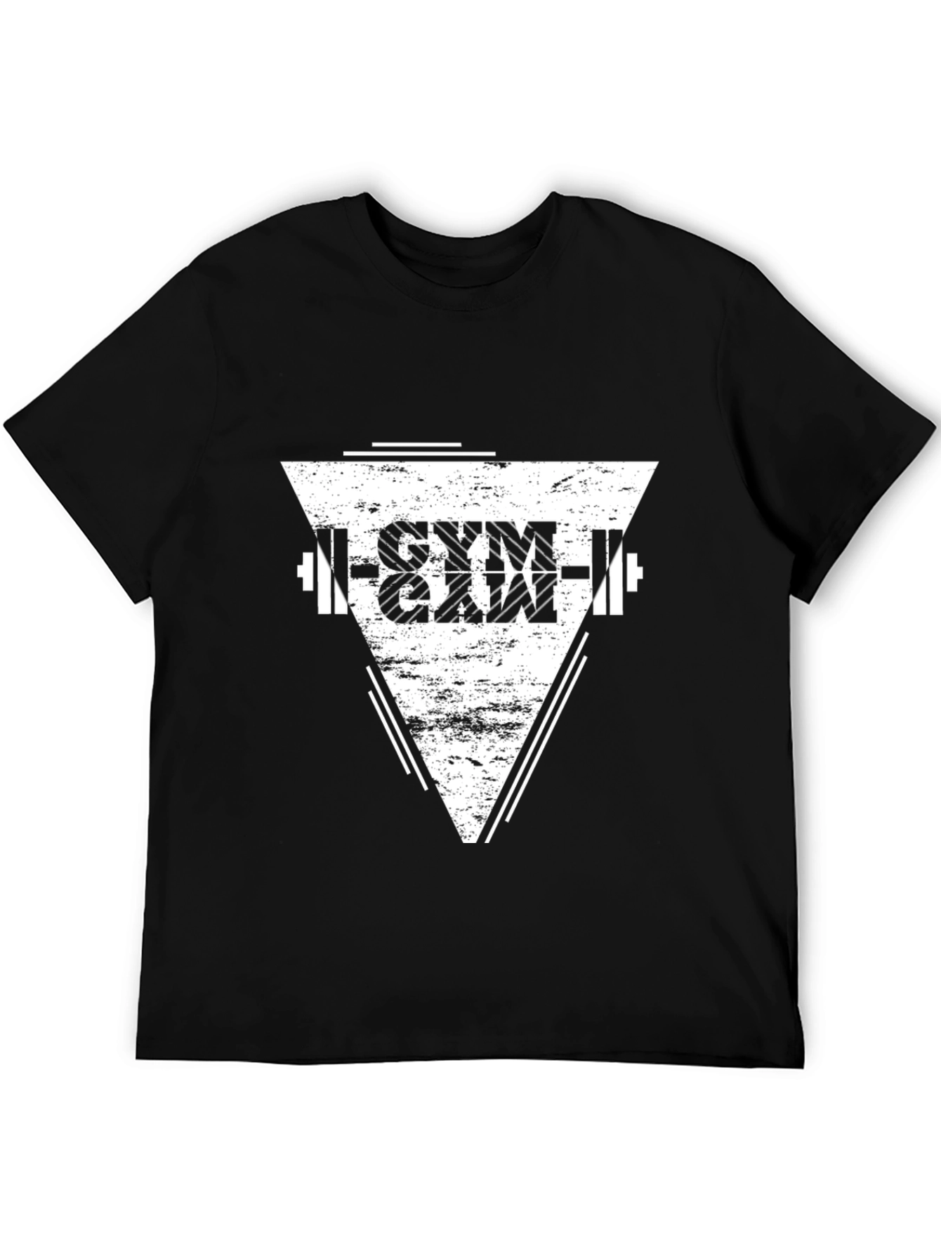 Gym Graphic Black T-Shirt - Mens Fitness Apparel