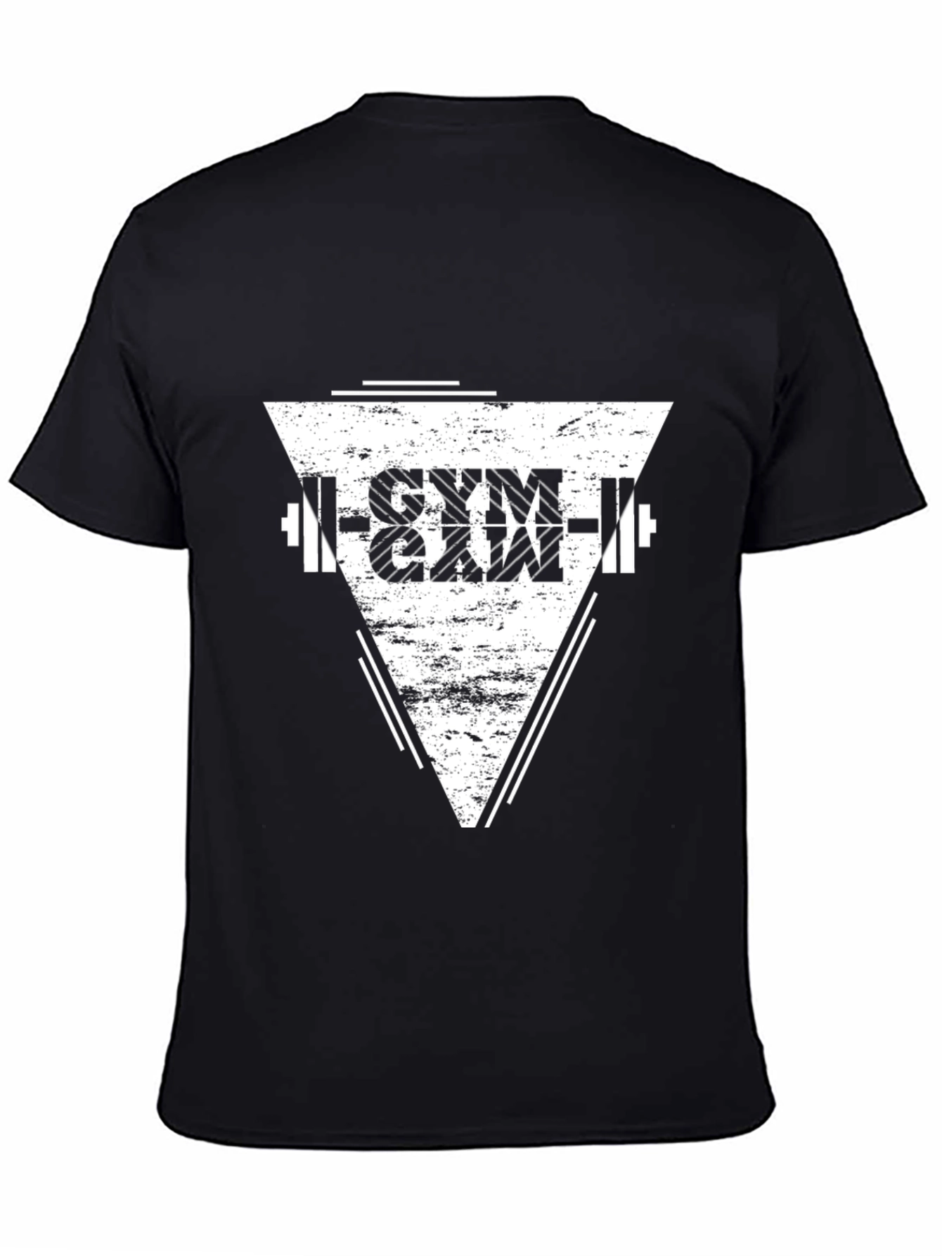 Gym Graphic Black T-Shirt - Mens Fitness Apparel