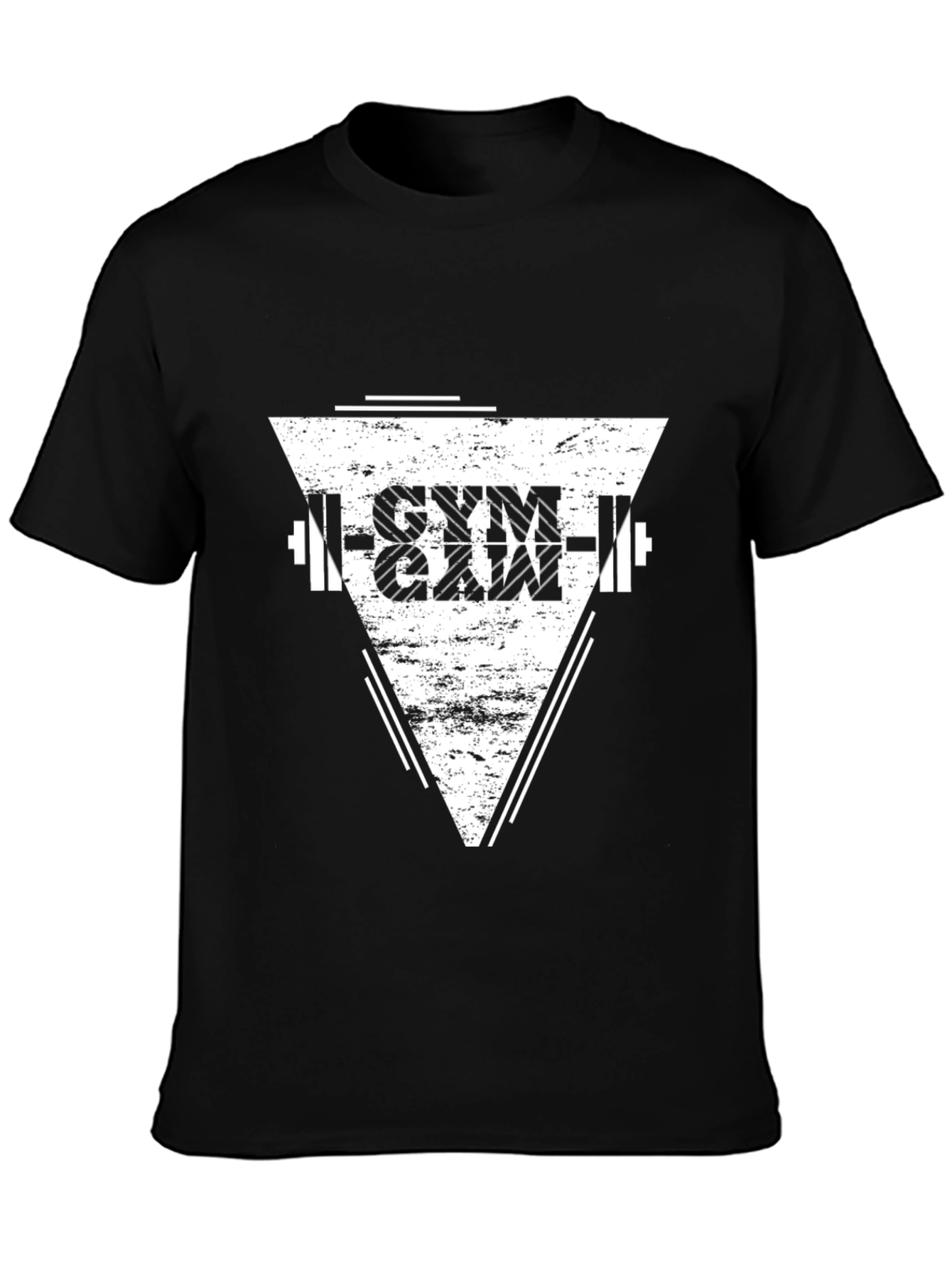 Gym Graphic Black T-Shirt - Mens Fitness Apparel