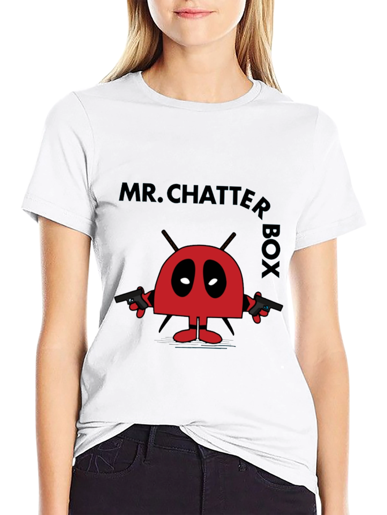 Mr. Chatter Box Graphic Tee - Funny Cartoon Shirt