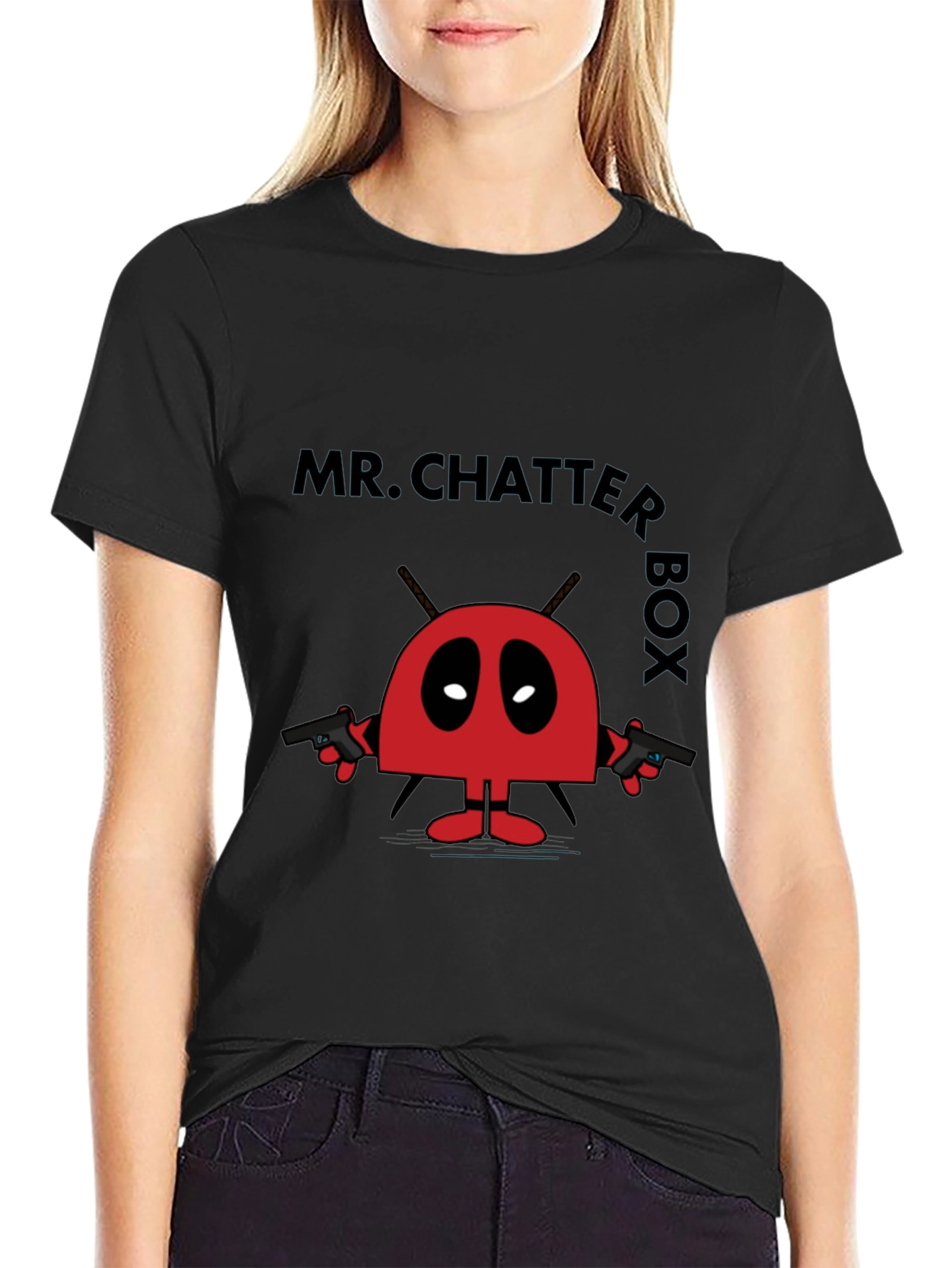 Mr. Chatter Box Graphic Tee - Funny Cartoon Shirt