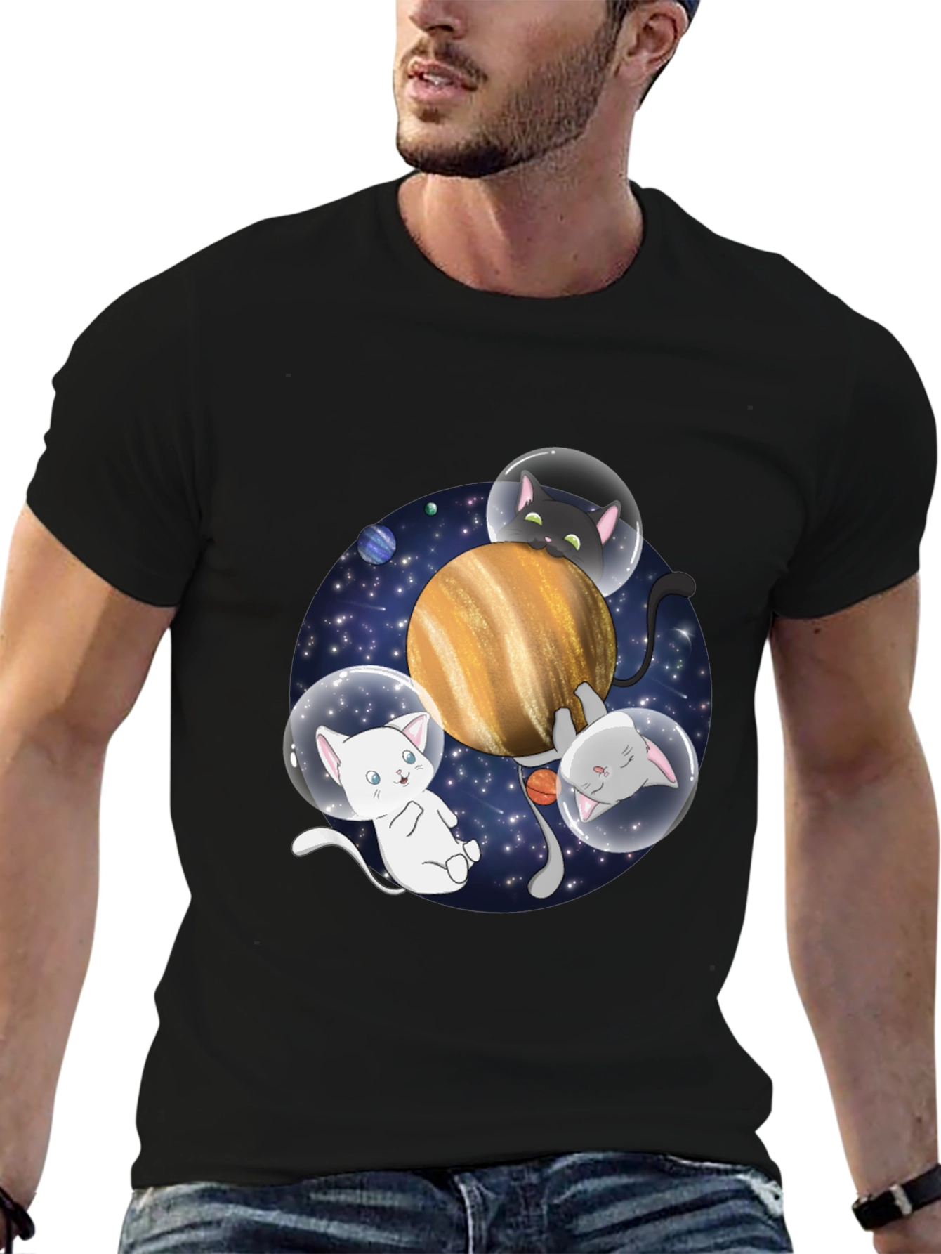 Cosmic Cats T-Shirt - Space Adventure