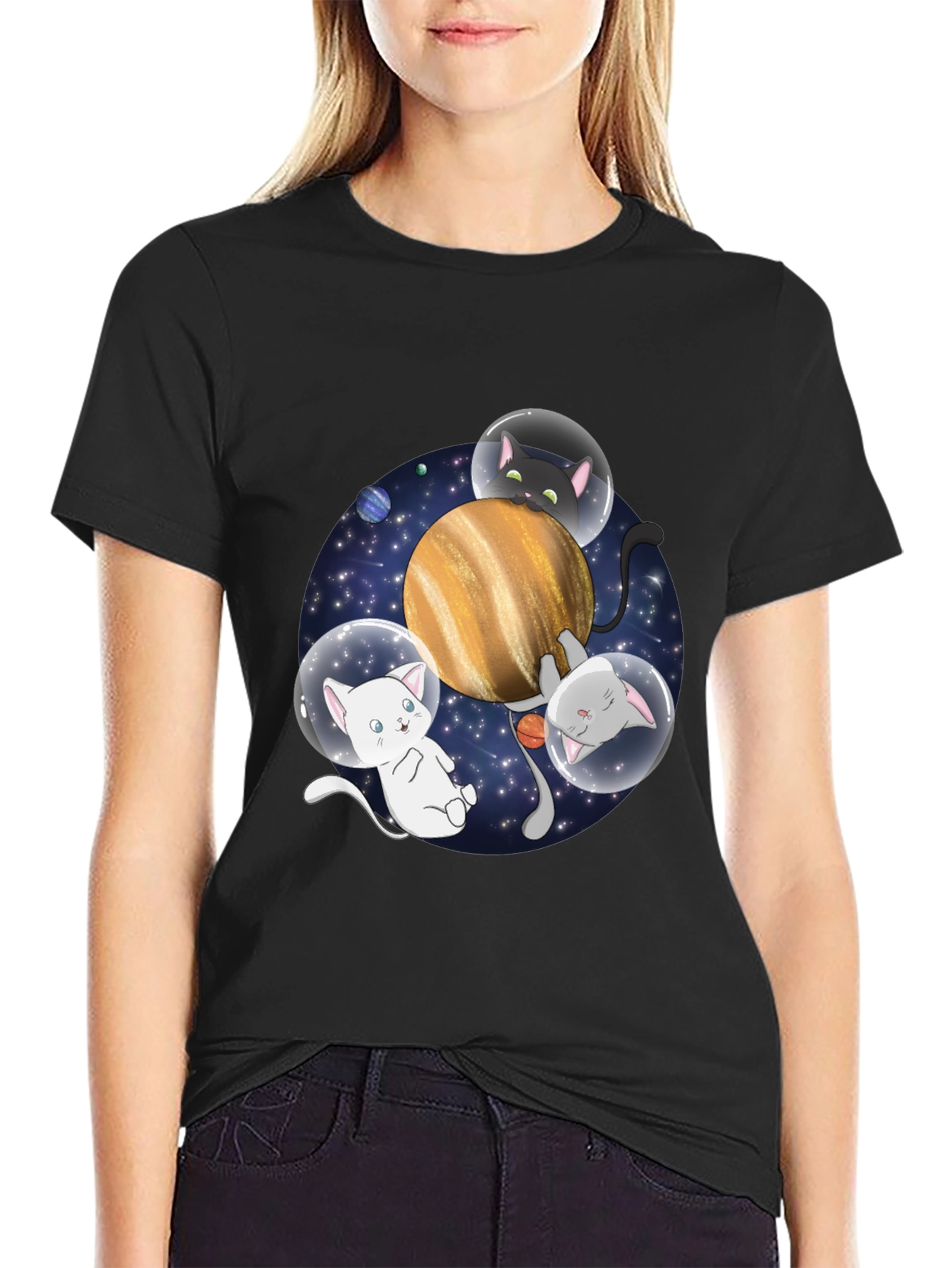 Cosmic Cats T-Shirt - Space Adventure
