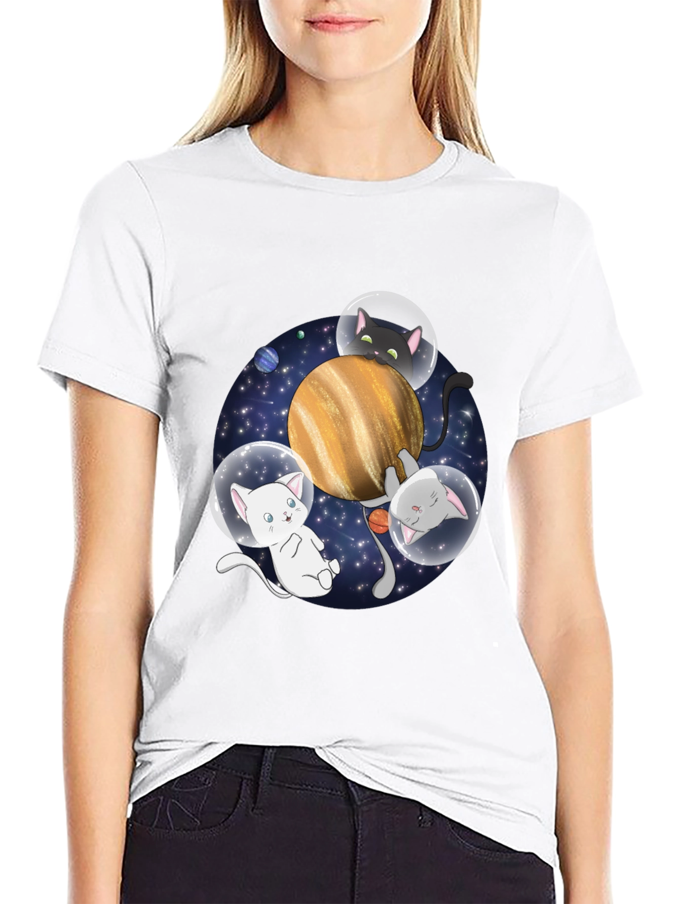 Cosmic Cats T-Shirt - Space Adventure