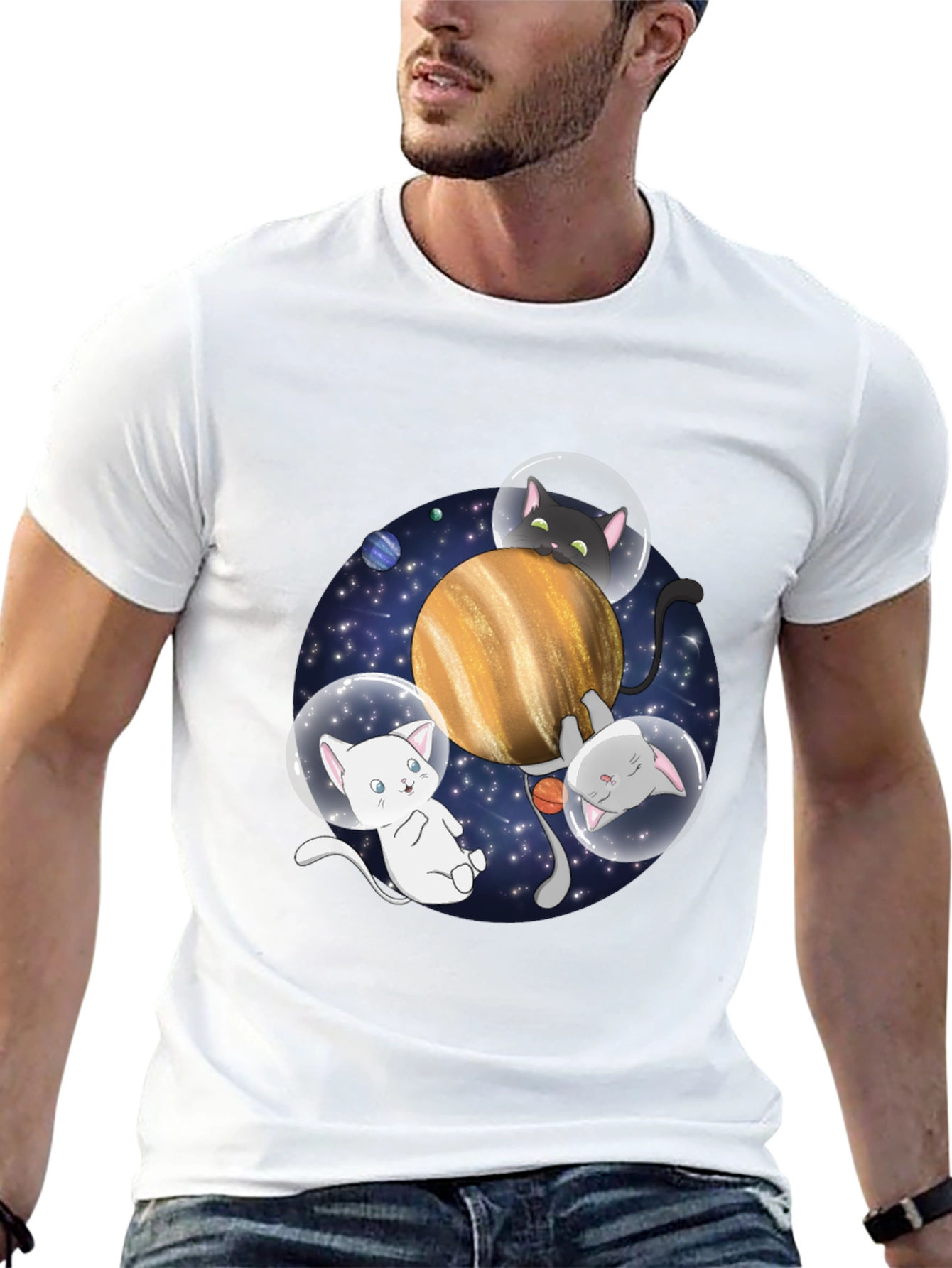 Cosmic Cats T-Shirt - Space Adventure