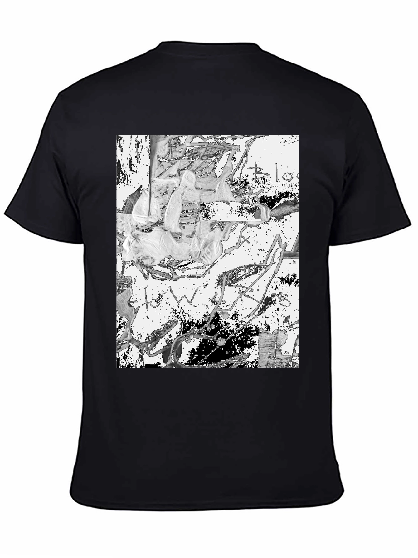 Abstract Art Black Tee