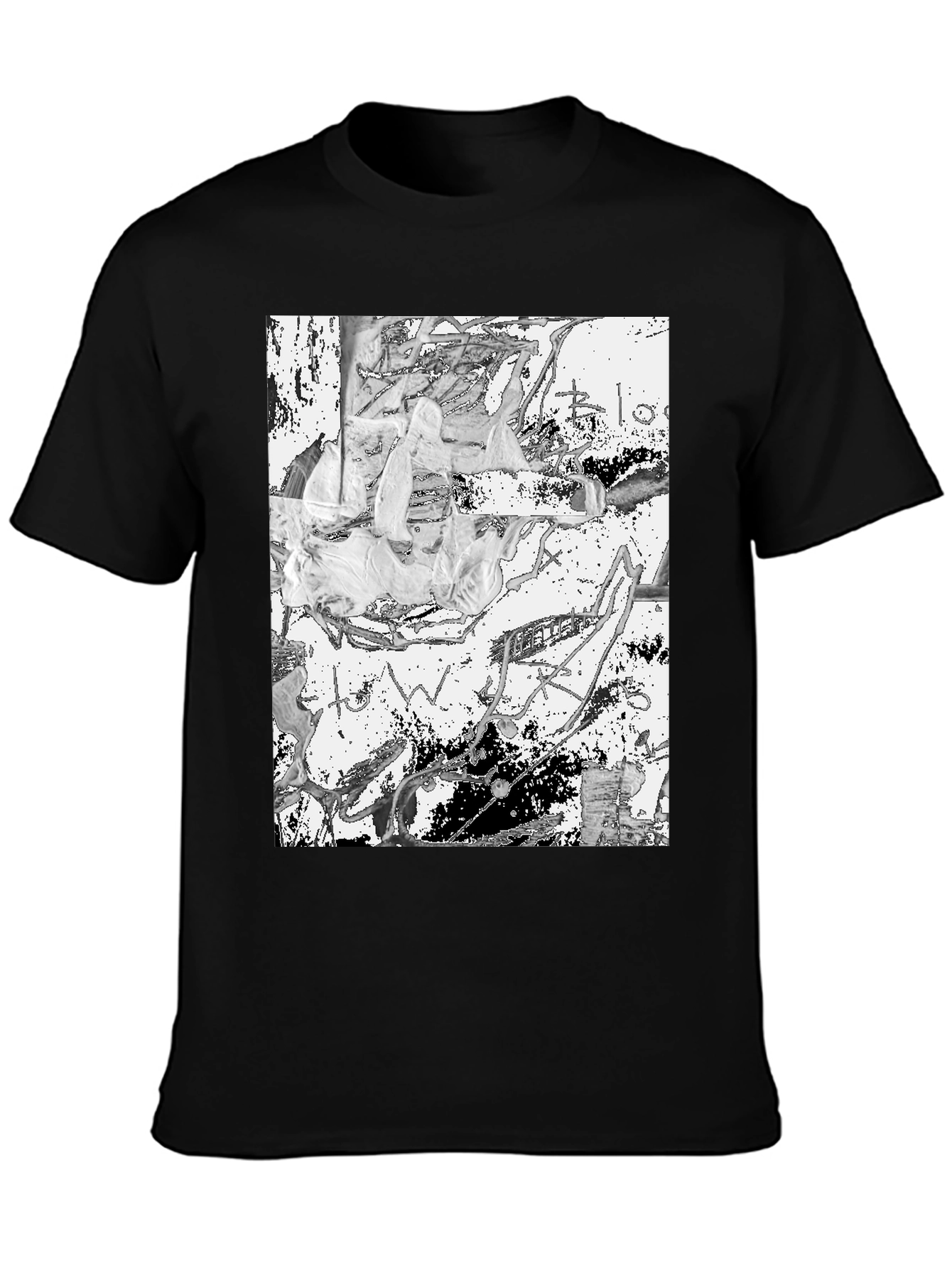 Abstract Art Black Tee