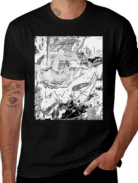 Abstract Art Black Tee