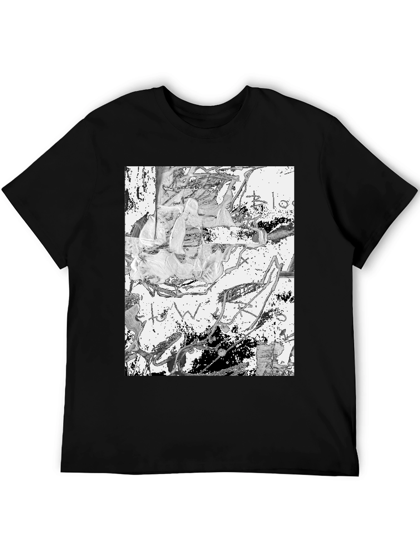 Abstract Art Black Tee