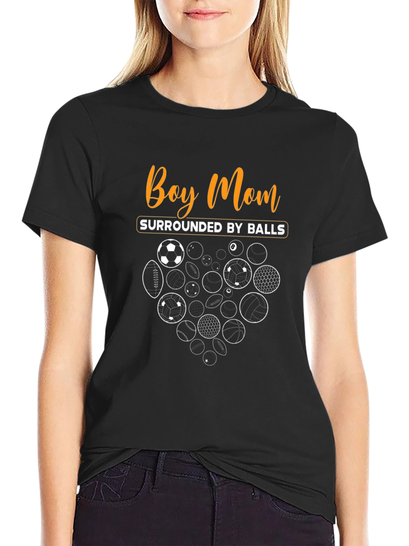 Boy Mom Surrounded by Balls T-Shirt